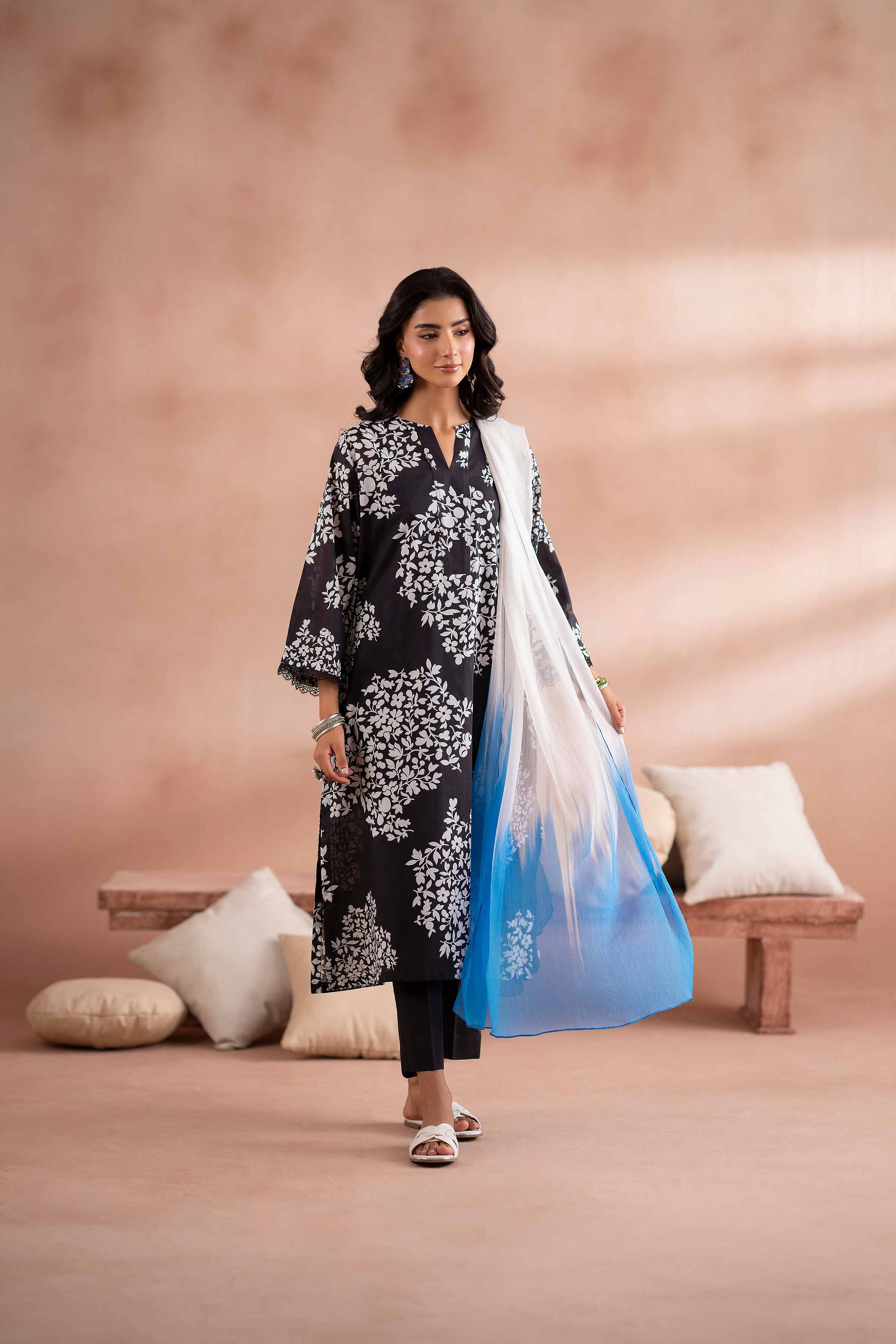 3 Piece - Printed Suit - PS25-251 - Image 5