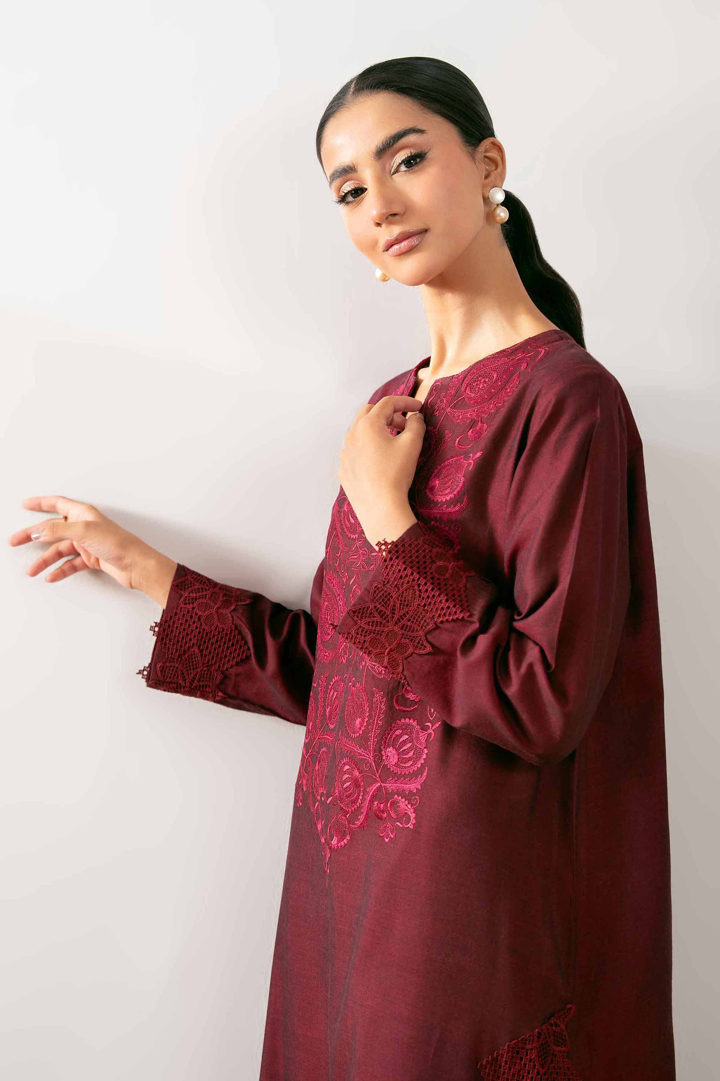 2 Piece - Embroidered Suit - PS25-254 - Image 2