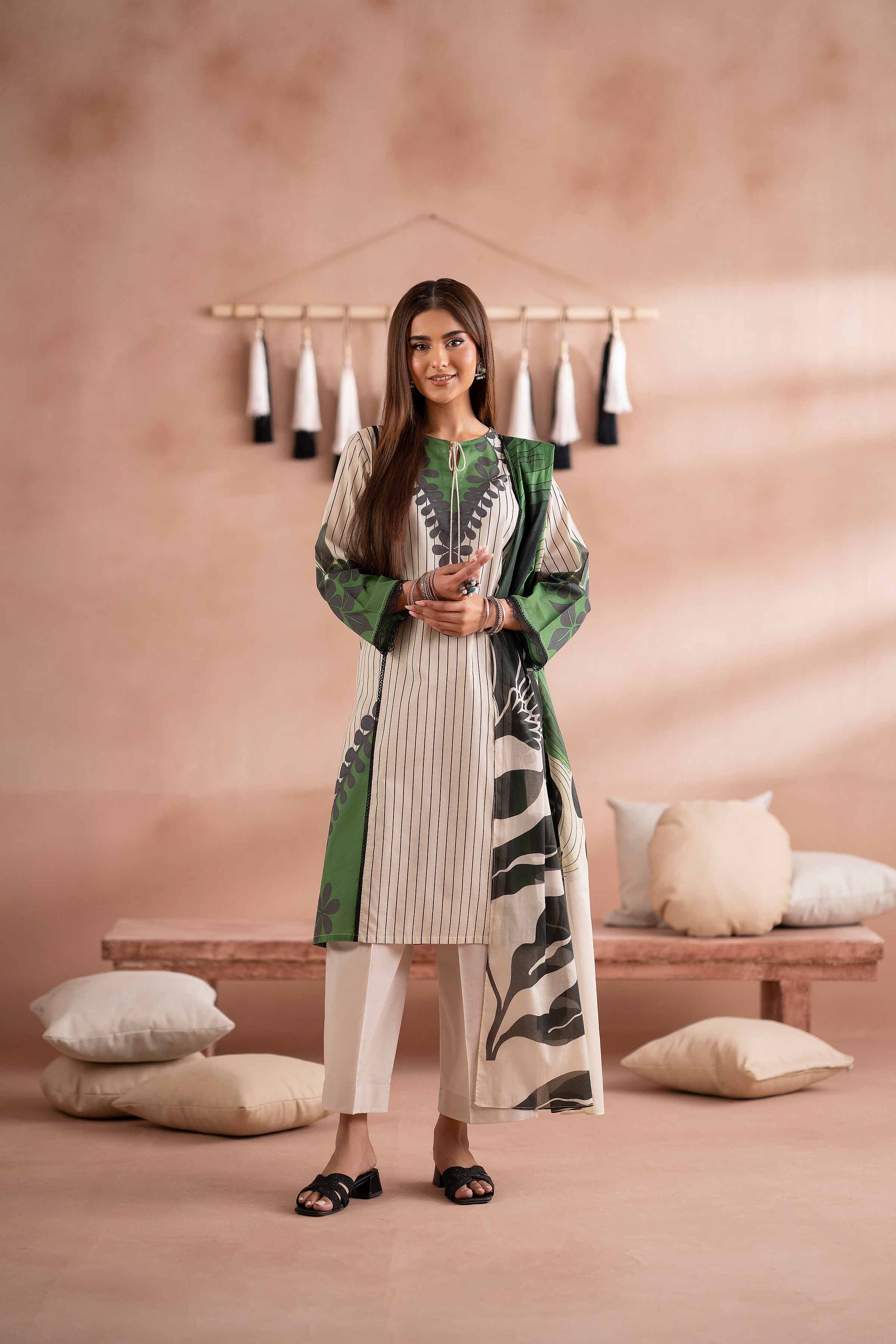 3 Piece - Printed Suit - PS25-255 - Image 4