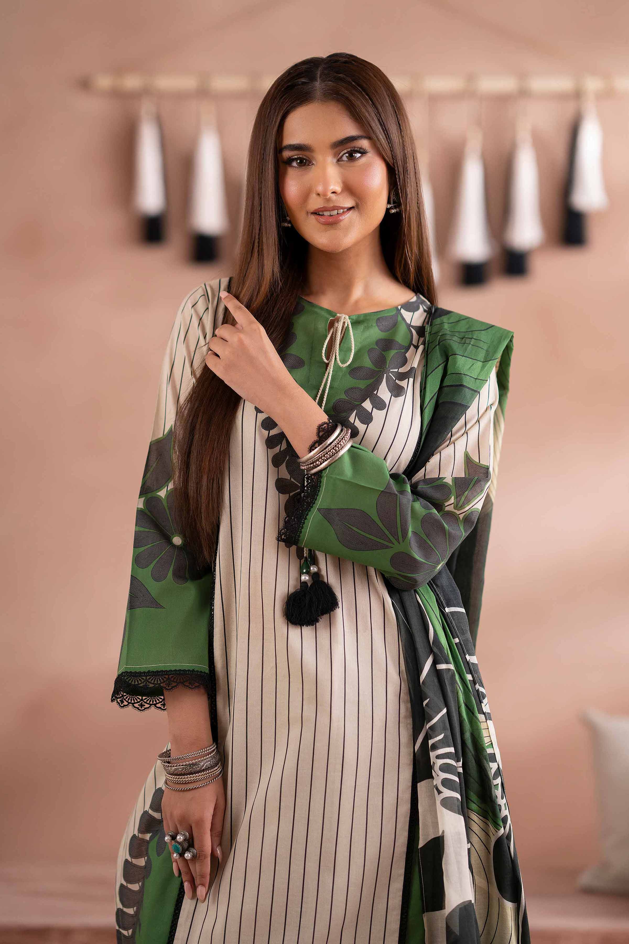 3 Piece - Printed Suit - PS25-255 - Image 7