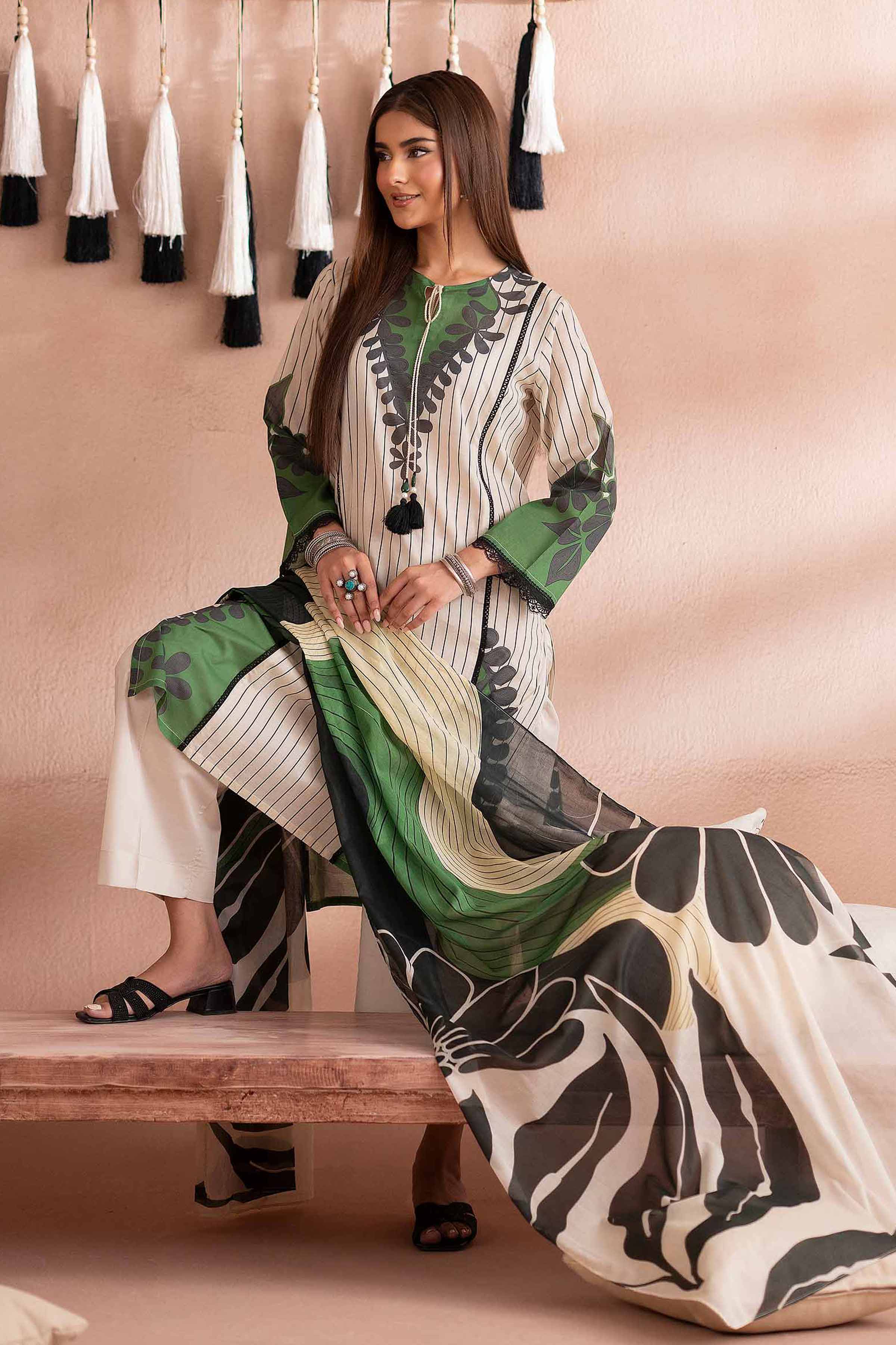 3 Piece - Printed Suit - PS25-255 - Image 8