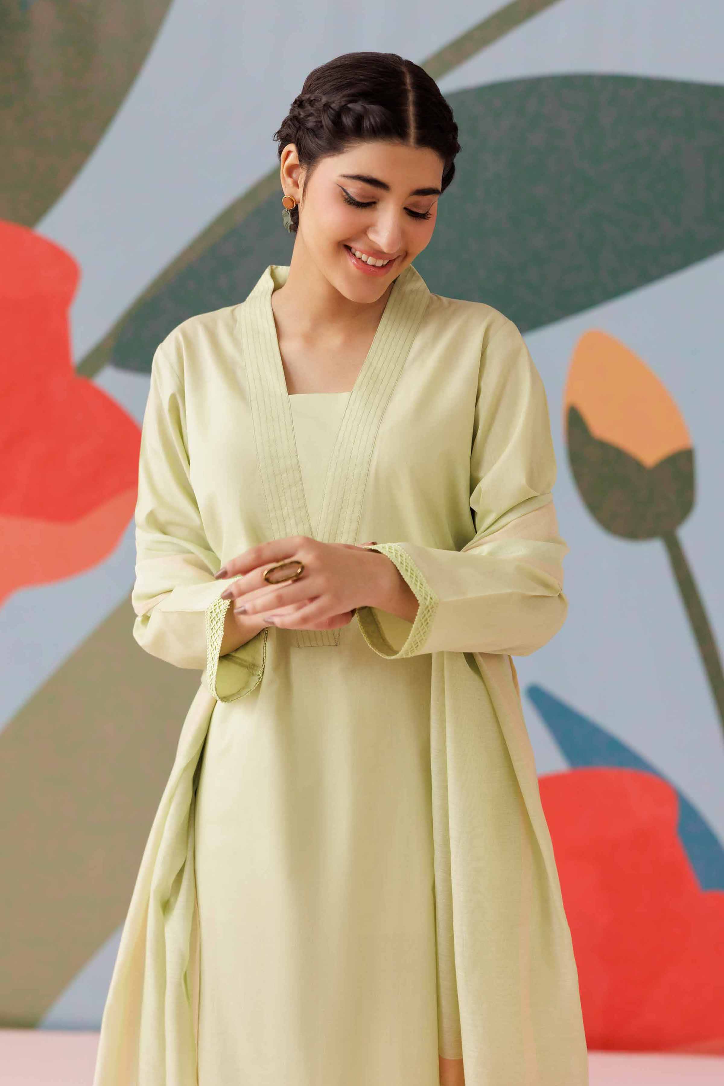 3 Piece - Embroidered Suit - PS25-259 - Image 2