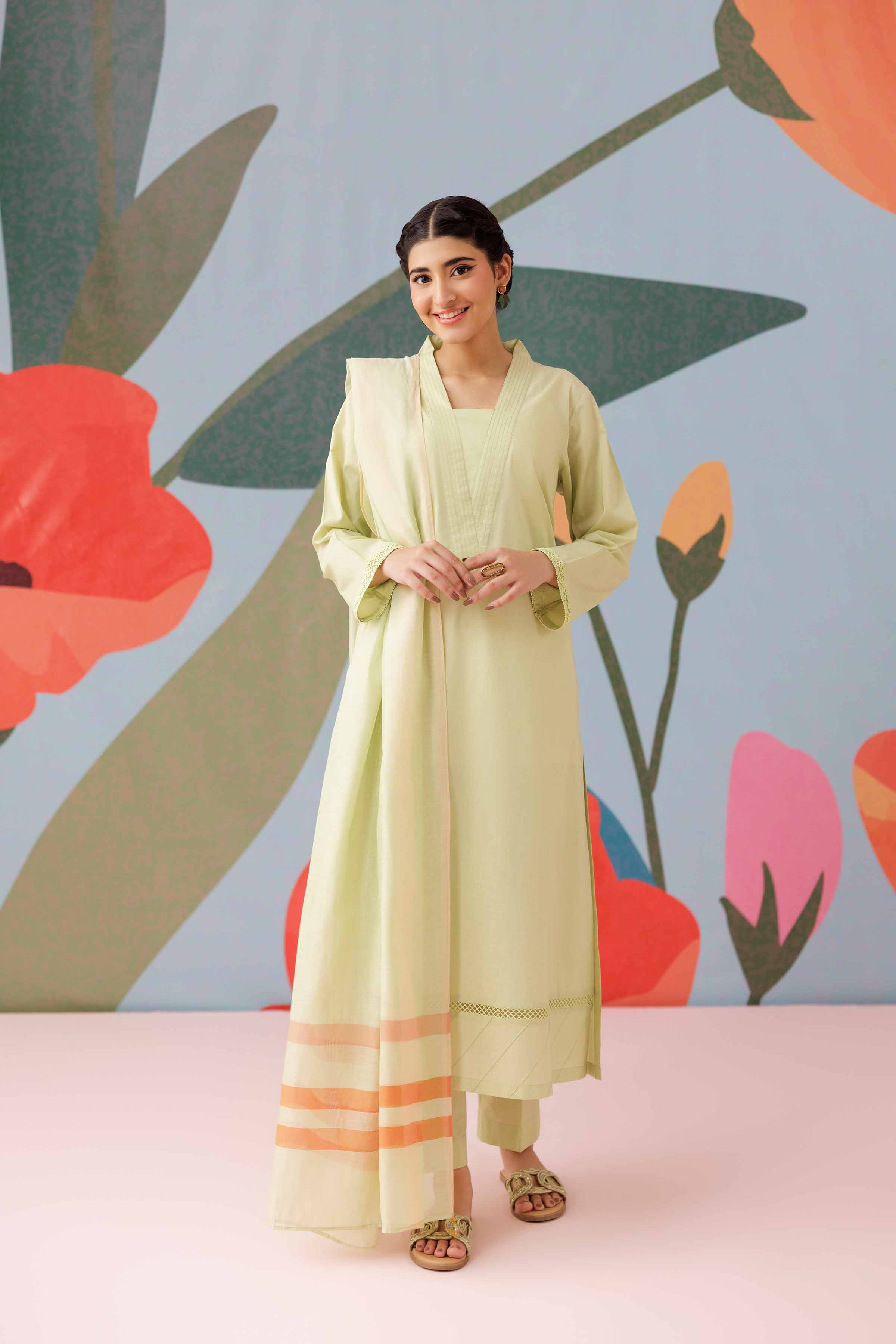 3 Piece - Embroidered Suit - PS25-259 - Image 4
