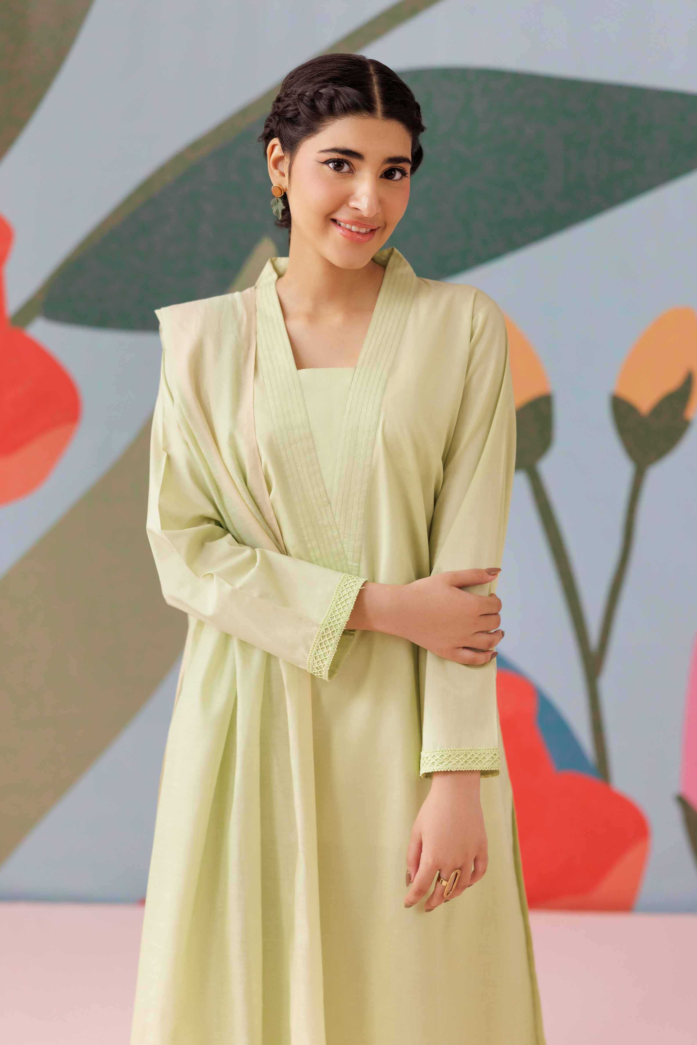 3 Piece - Embroidered Suit - PS25-259 - Image 7
