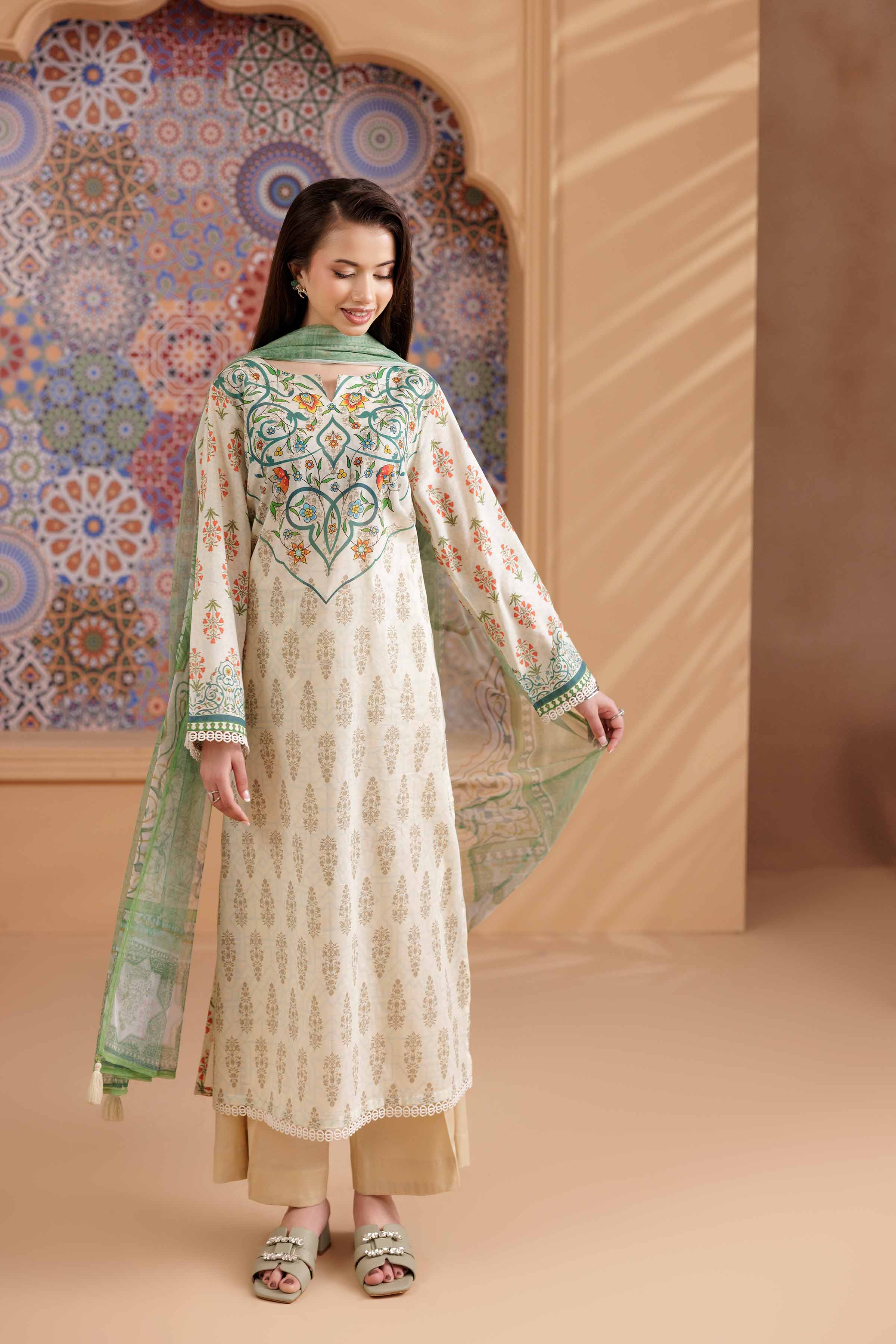 3 Piece - Printed Suit - PS25-273 - Image 11