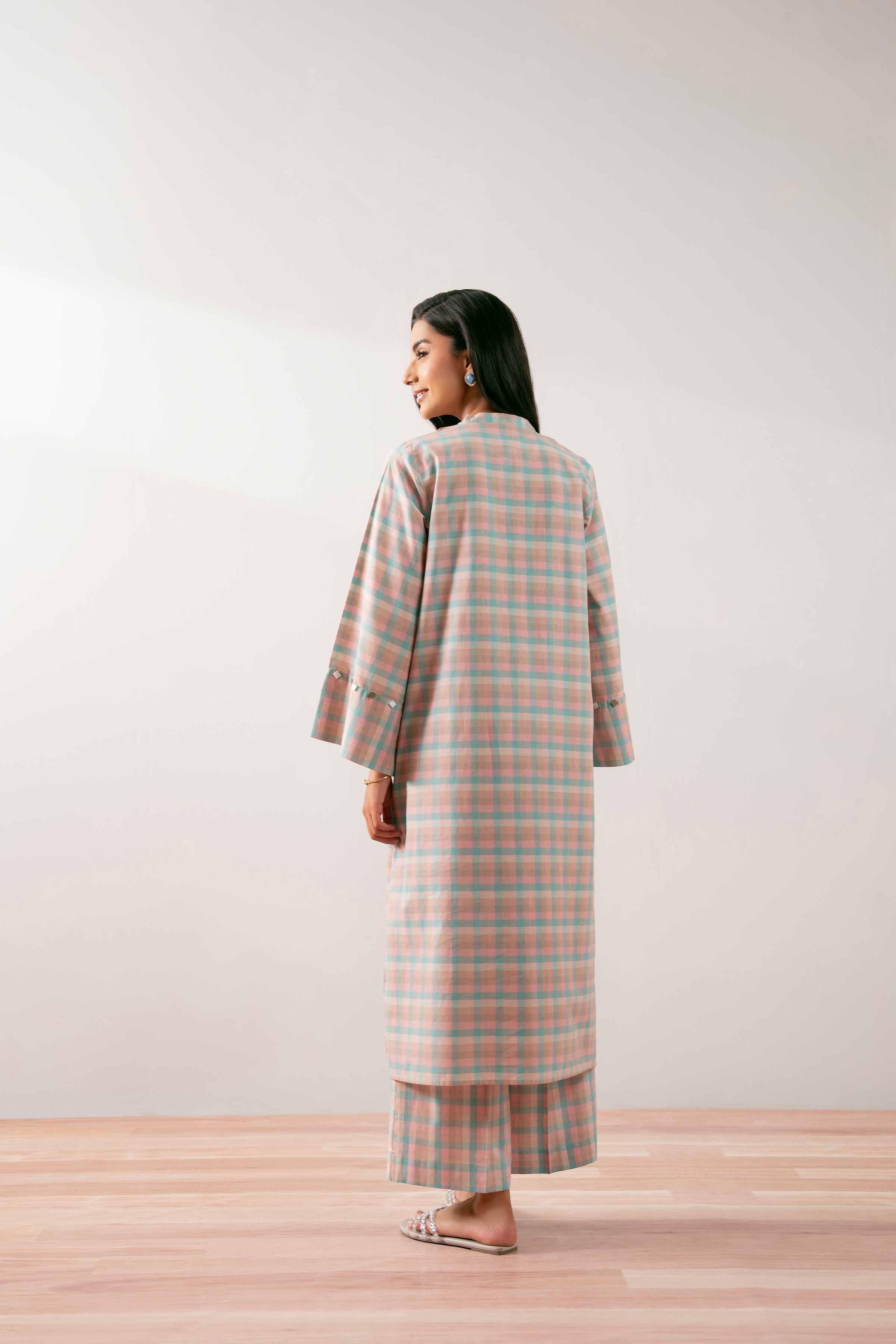 2 Piece - Embroidered Suit - PS25-66 - Image 3