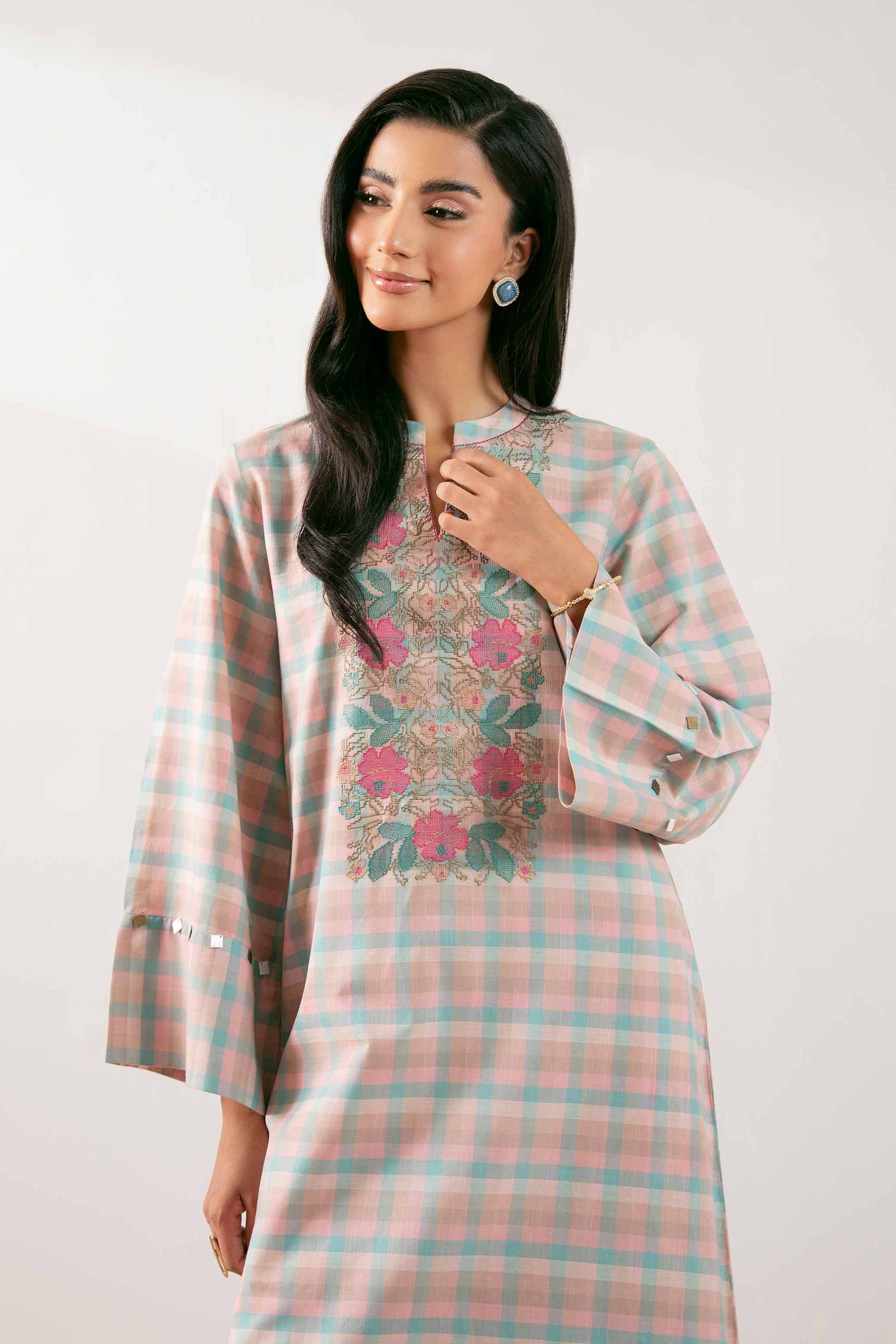2 Piece - Embroidered Suit - PS25-66 - Image 7