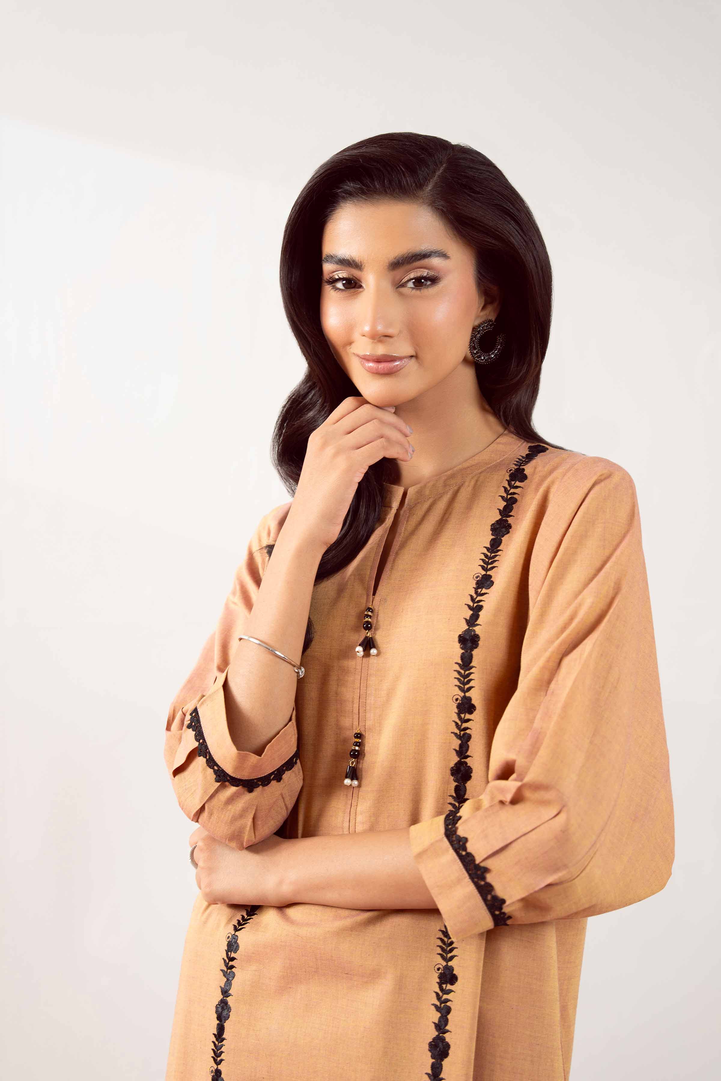 2 Piece - Embroidered Suit - PS25-81 - Image 5