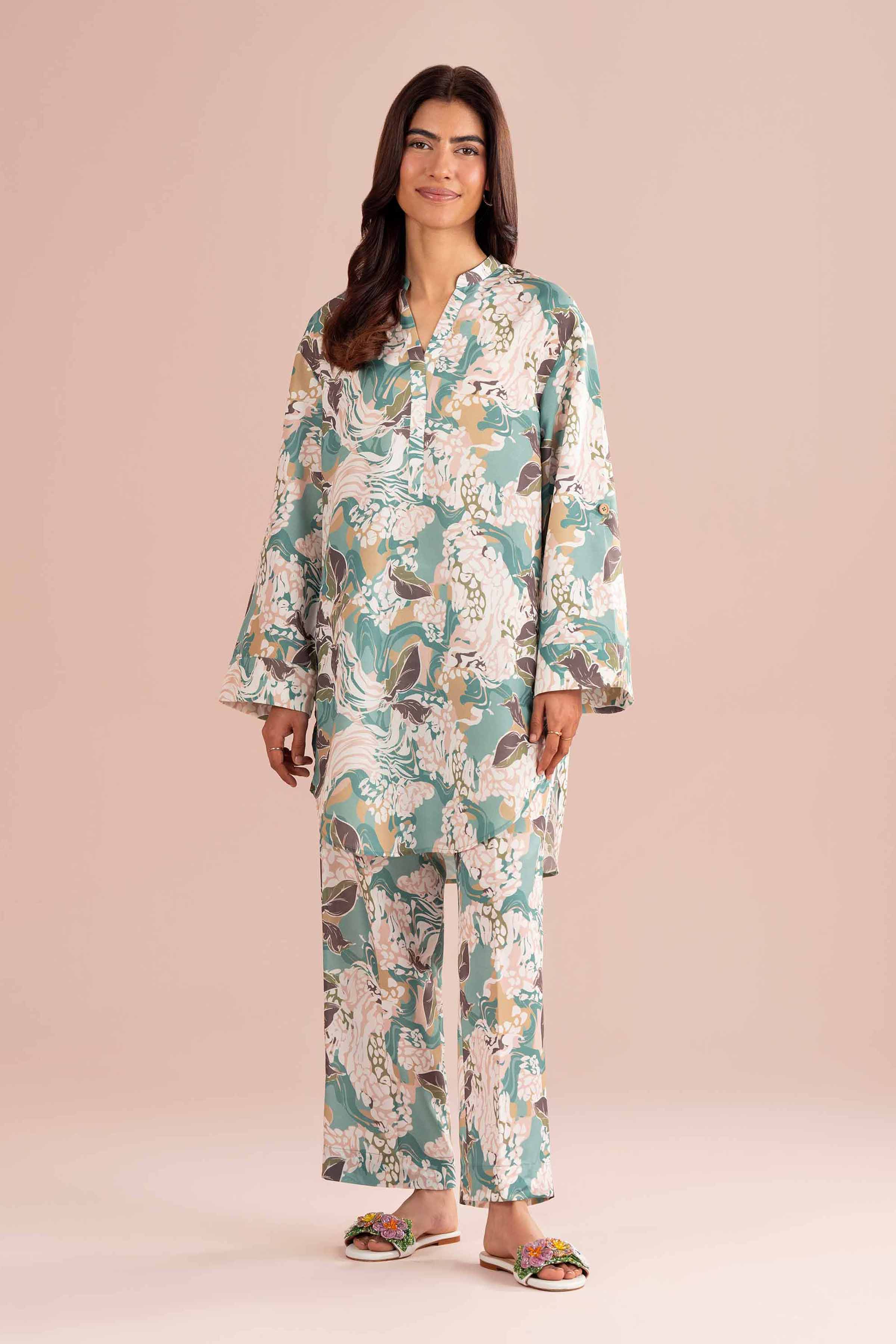 2 Piece - Printed Suit - PS26-71 - Image 3