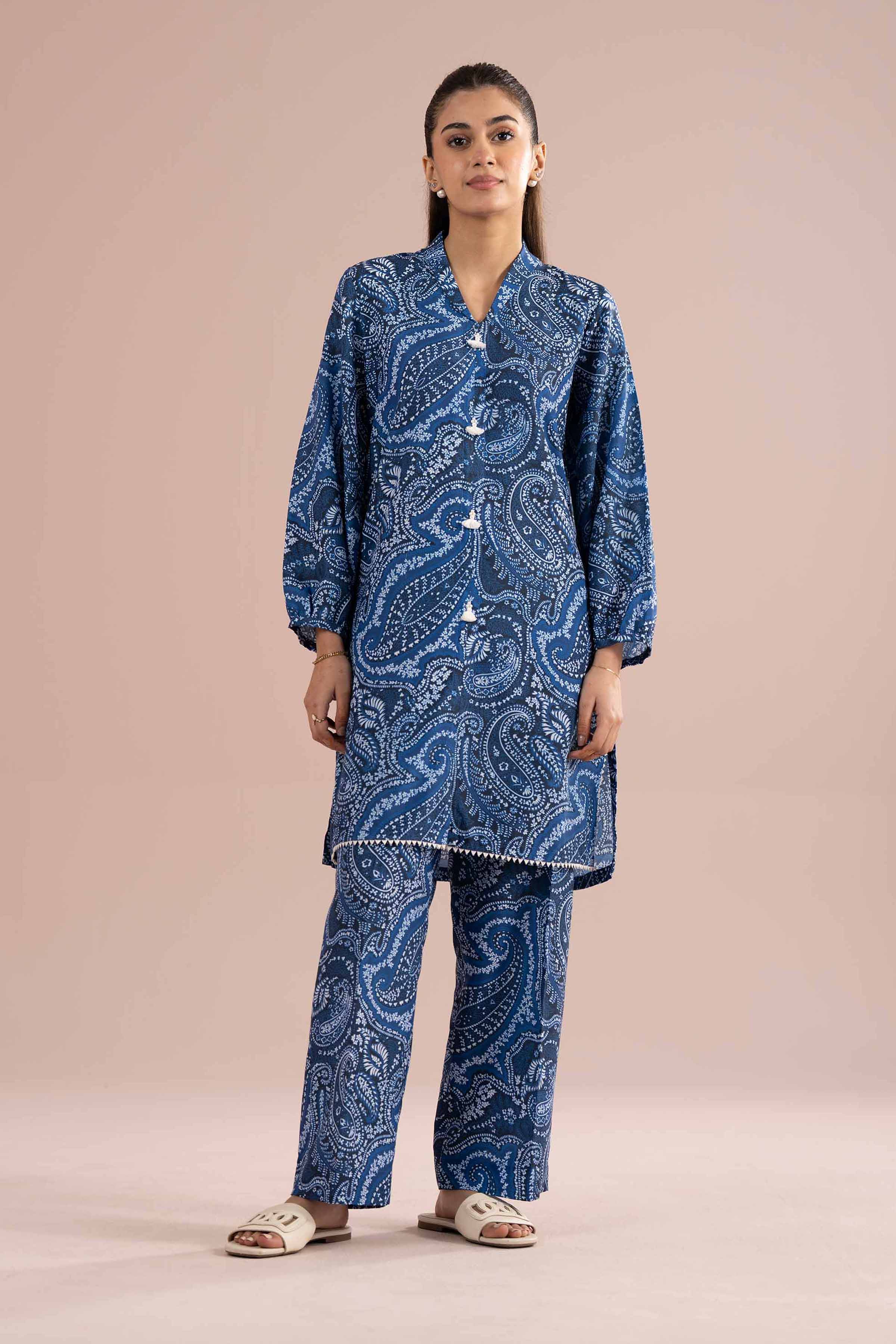 2 Piece - Printed Suit - PS26-78 - Image 3