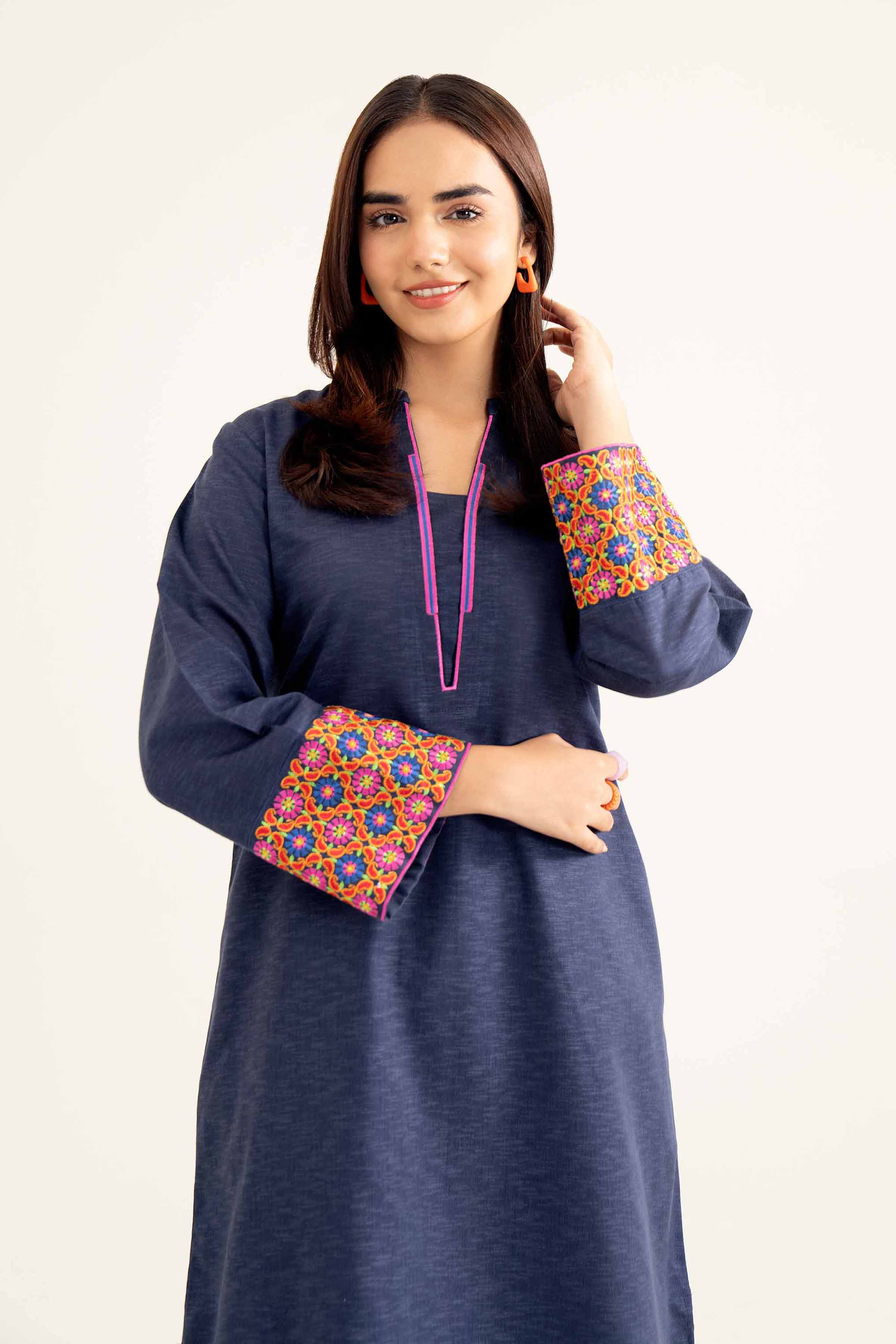 2 Piece - Embroidered Suit - PW24-105 - Image 2