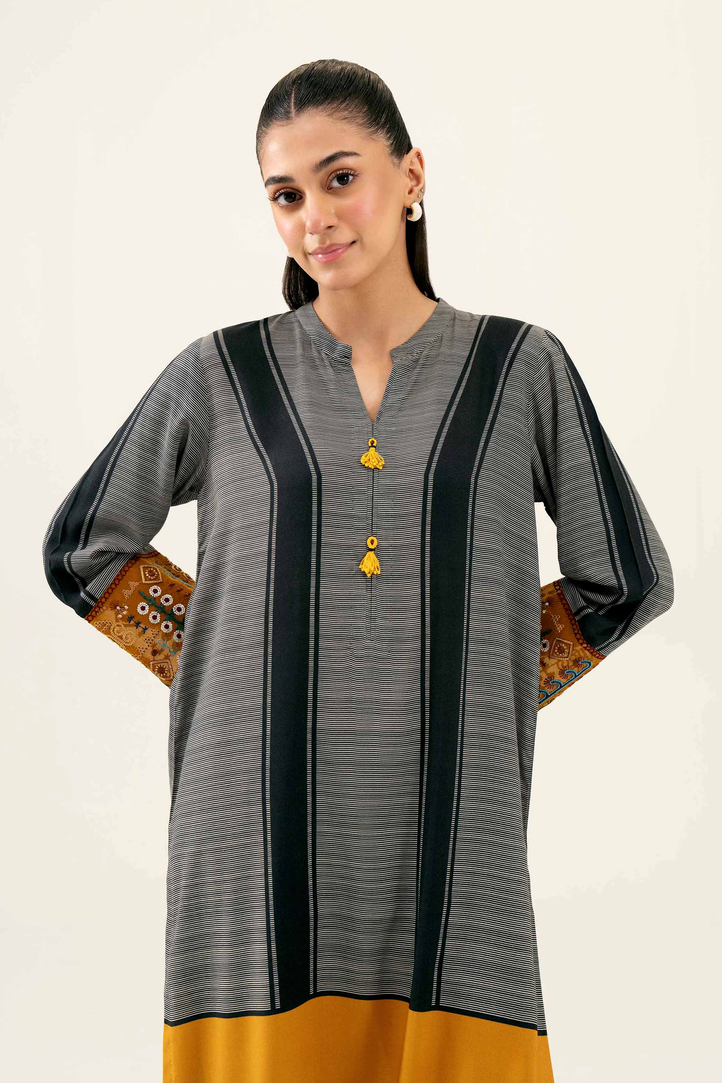 Printed Embroidered Shirt - PW24-117 - Image 2