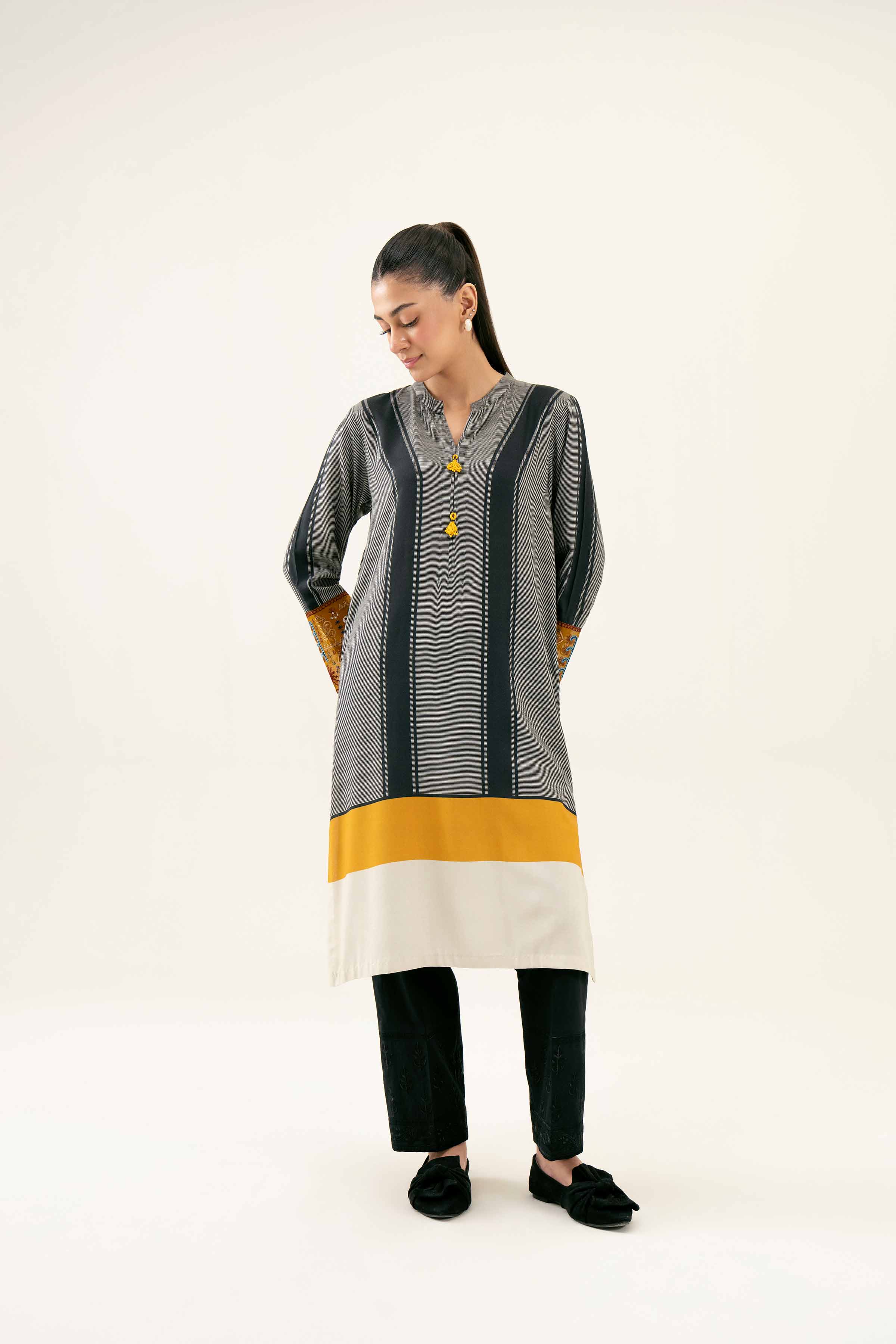 Printed Embroidered Shirt - PW24-117 - Image 5
