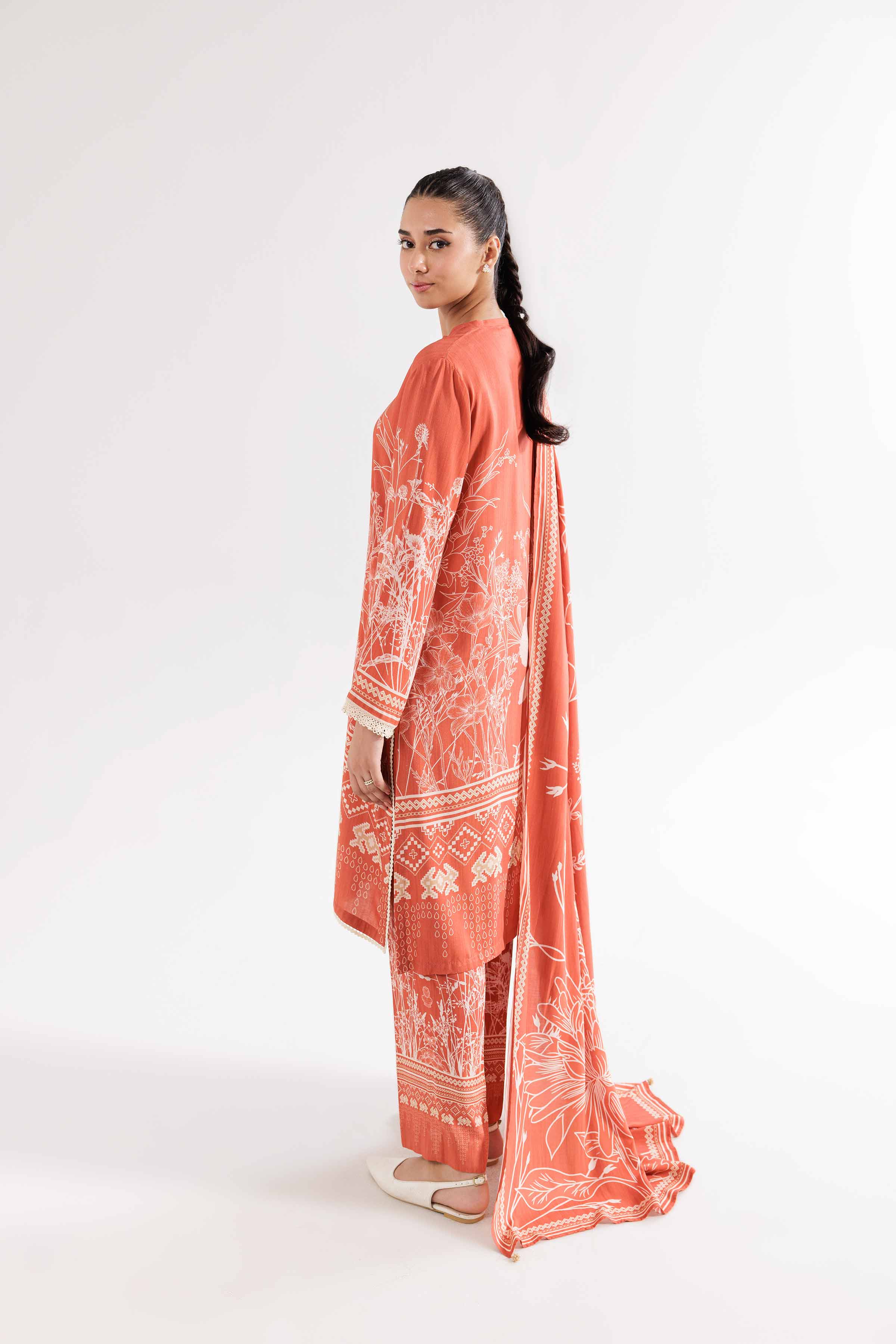 3 Piece - Printed Suit - PW24-139 - Image 3