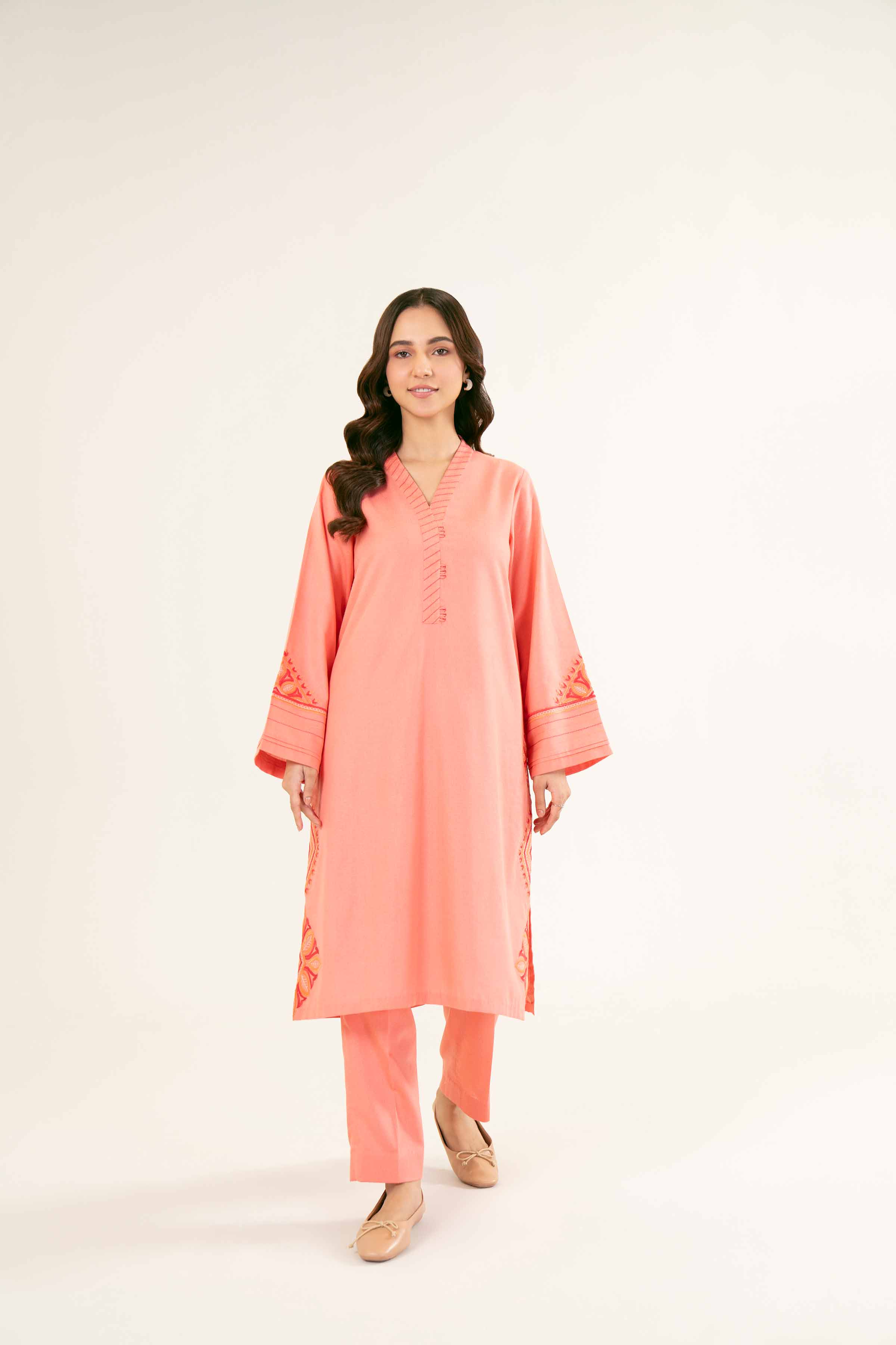 2 Piece - Embroidered Suit - PW24-165 - Image 4