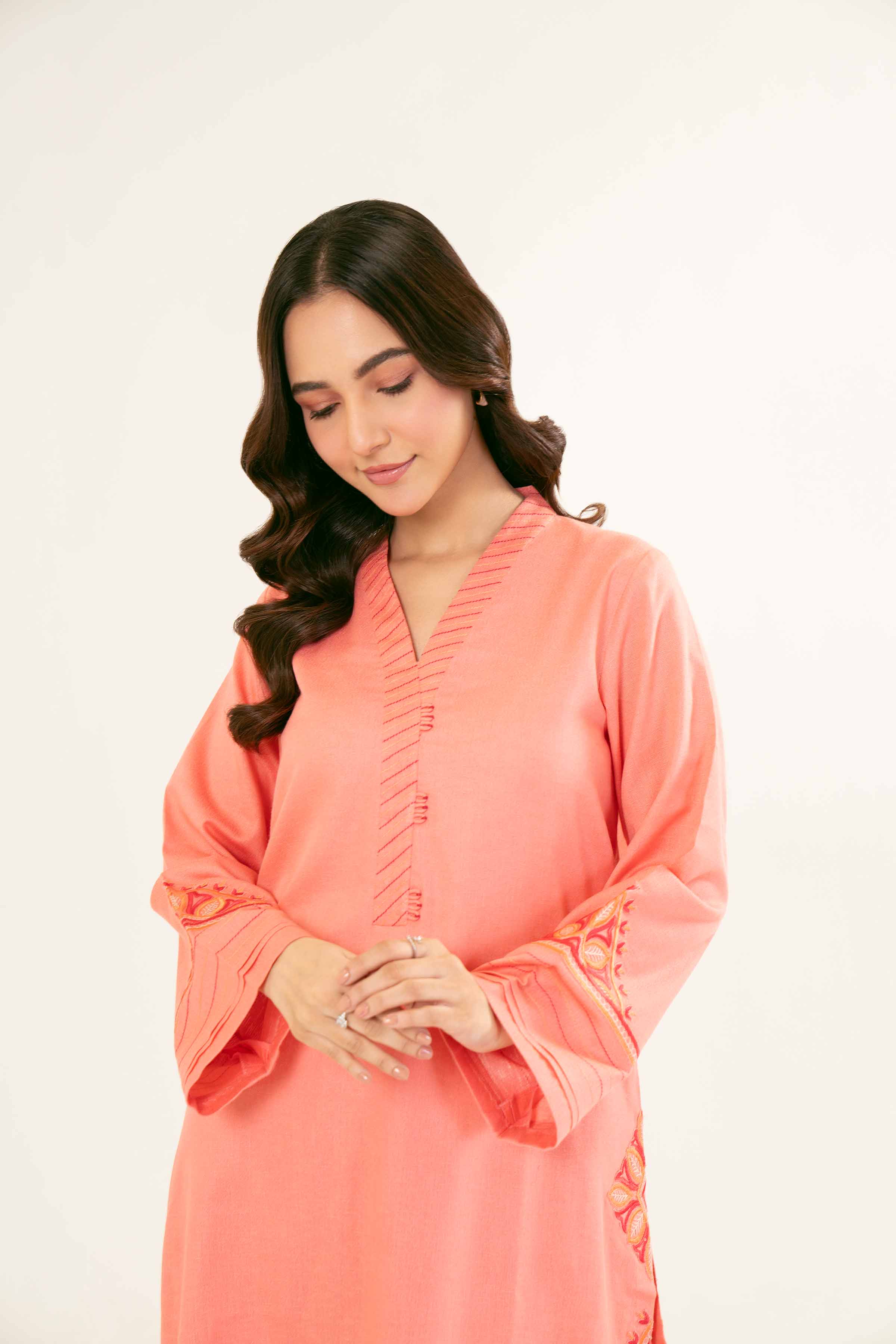 2 Piece - Embroidered Suit - PW24-165 - Image 7
