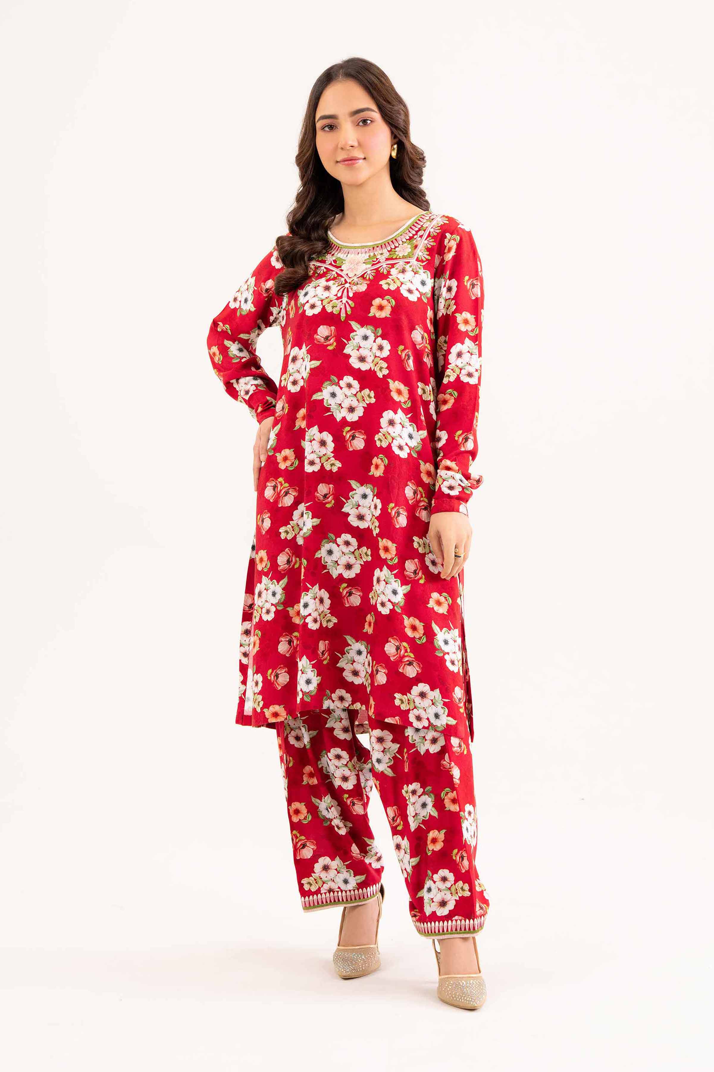 2 Piece - Embroidered Suit - PW24-197 - Image 2