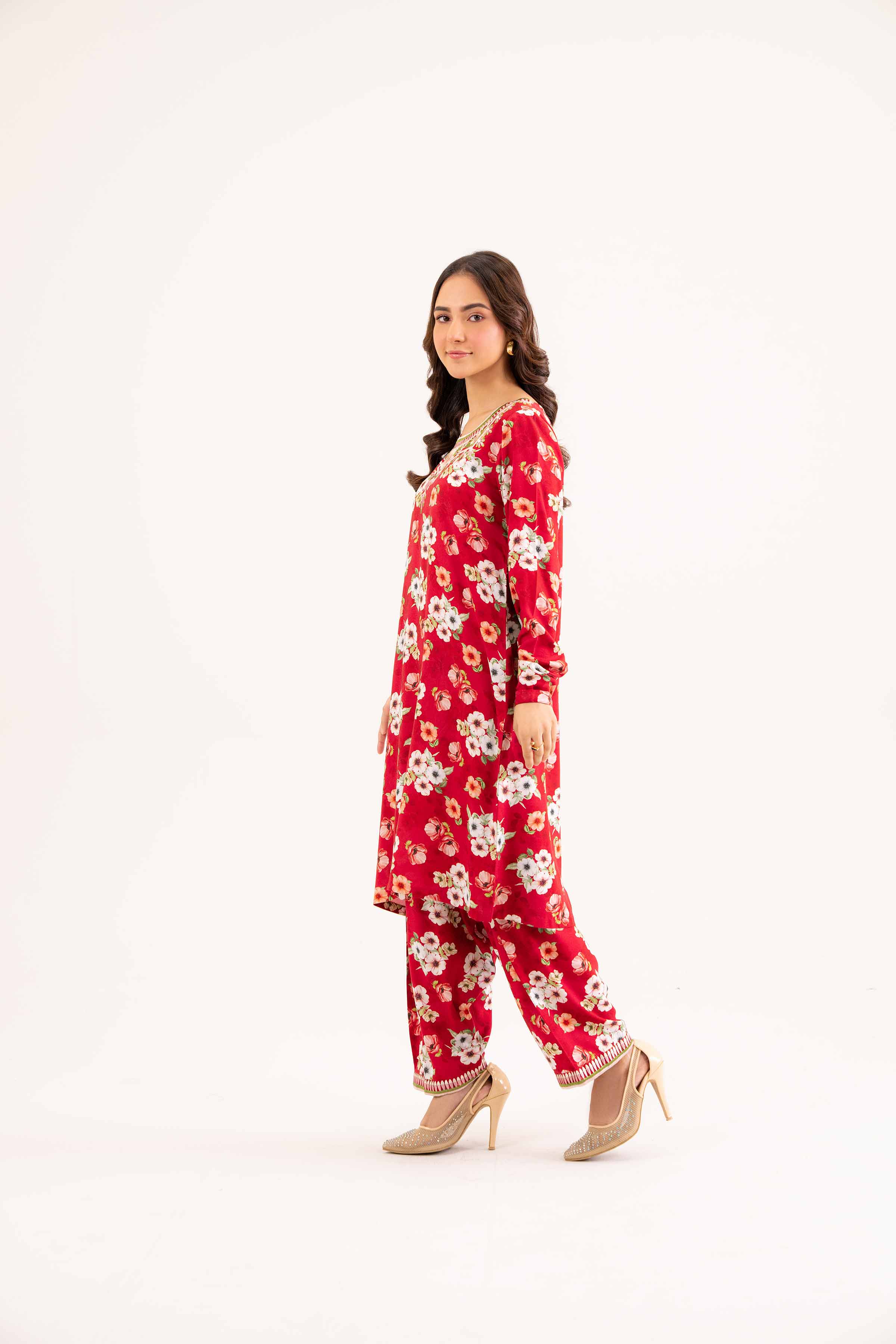 2 Piece - Embroidered Suit - PW24-197 - Image 4