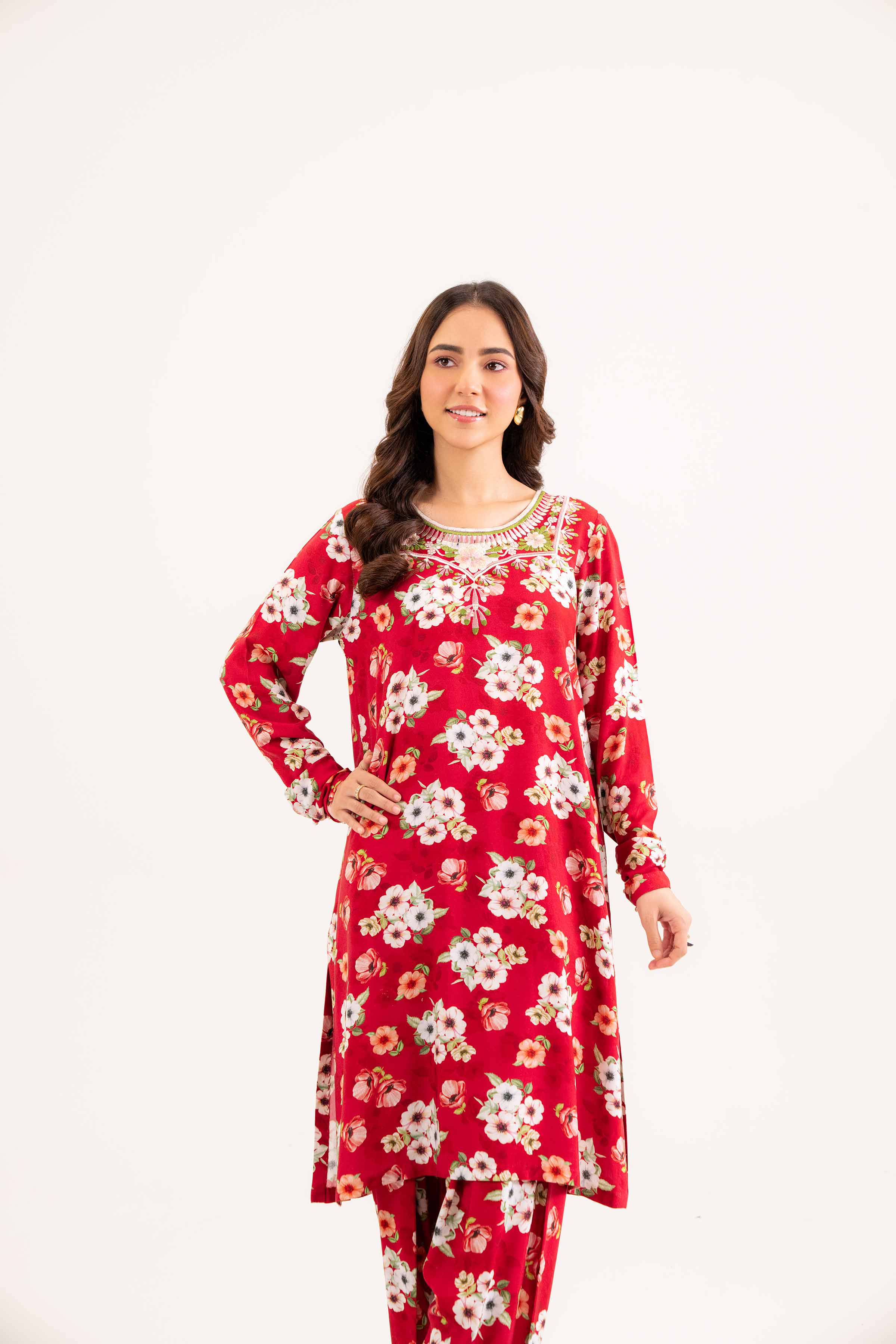 2 Piece - Embroidered Suit - PW24-197 - Image 5