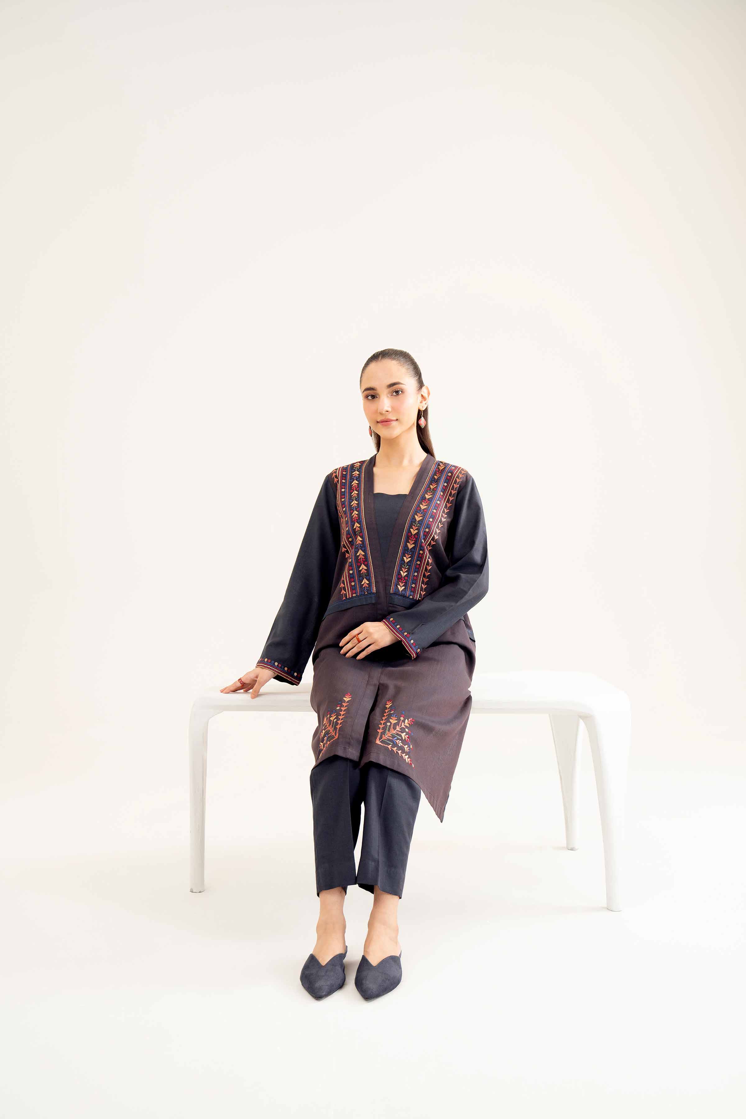 2 Piece - Embroidered Suit - PW24-20 - Image 8