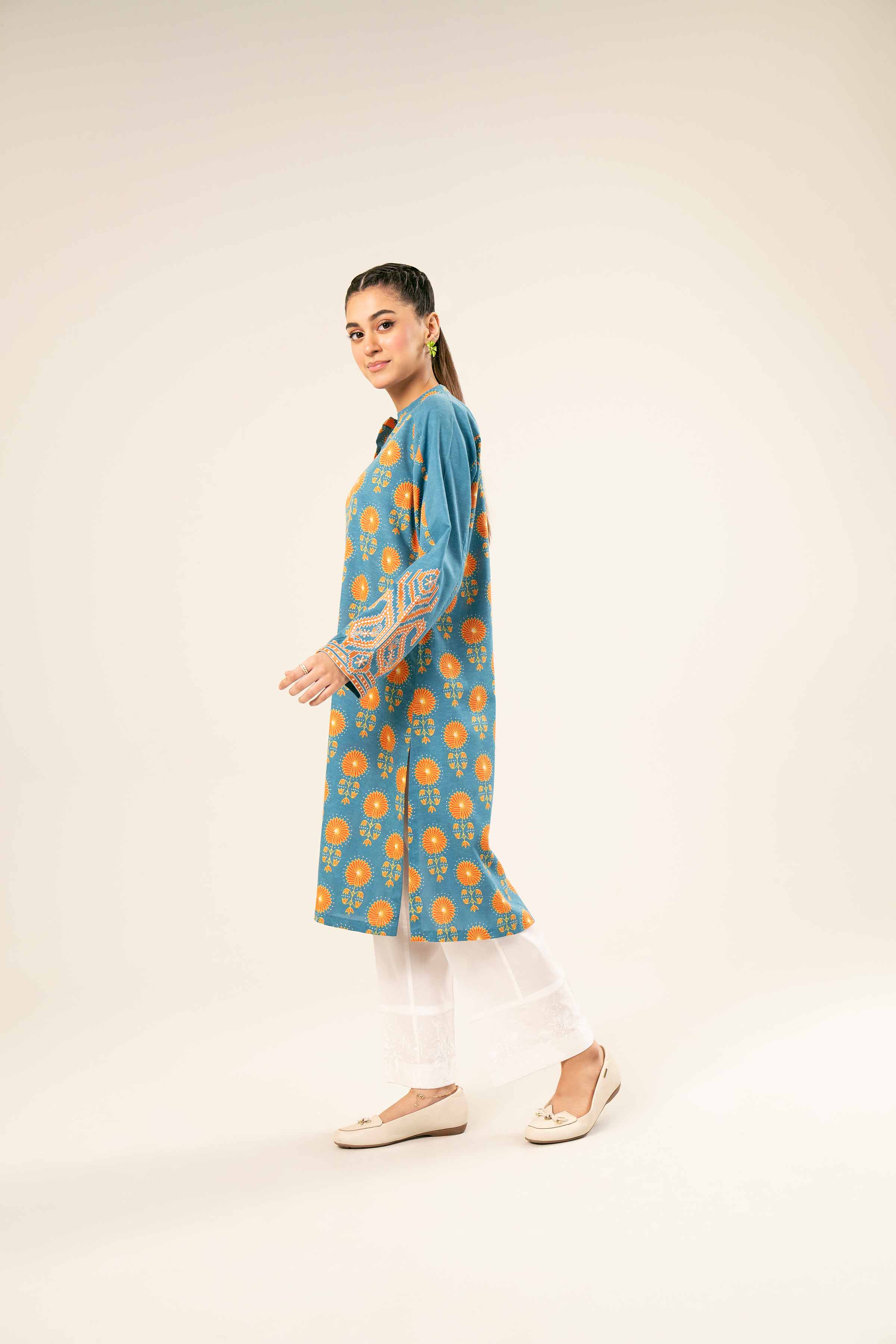 Printed Embroidered Shirt - PW24-217 - Image 3