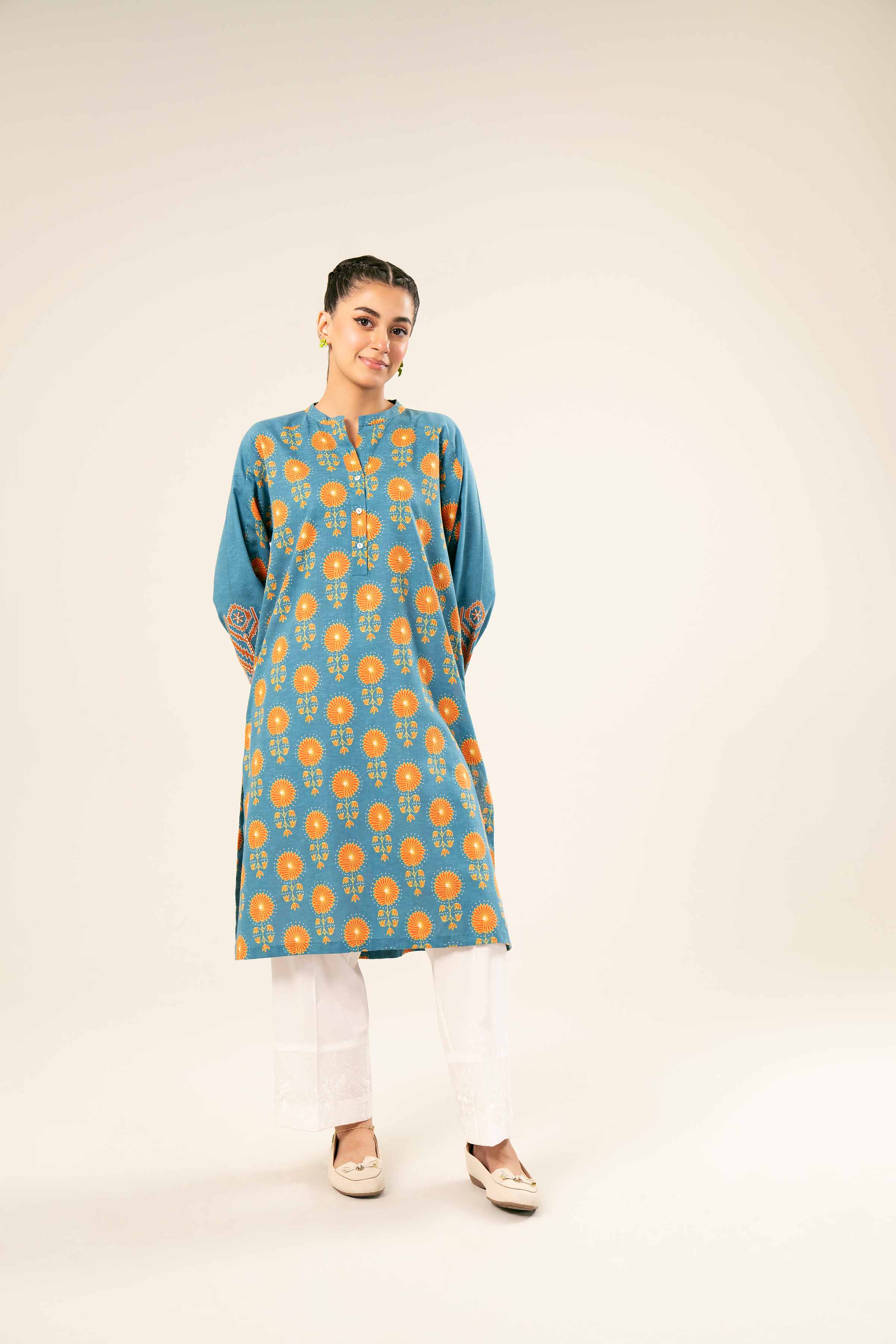 Printed Embroidered Shirt - PW24-217 - Image 6