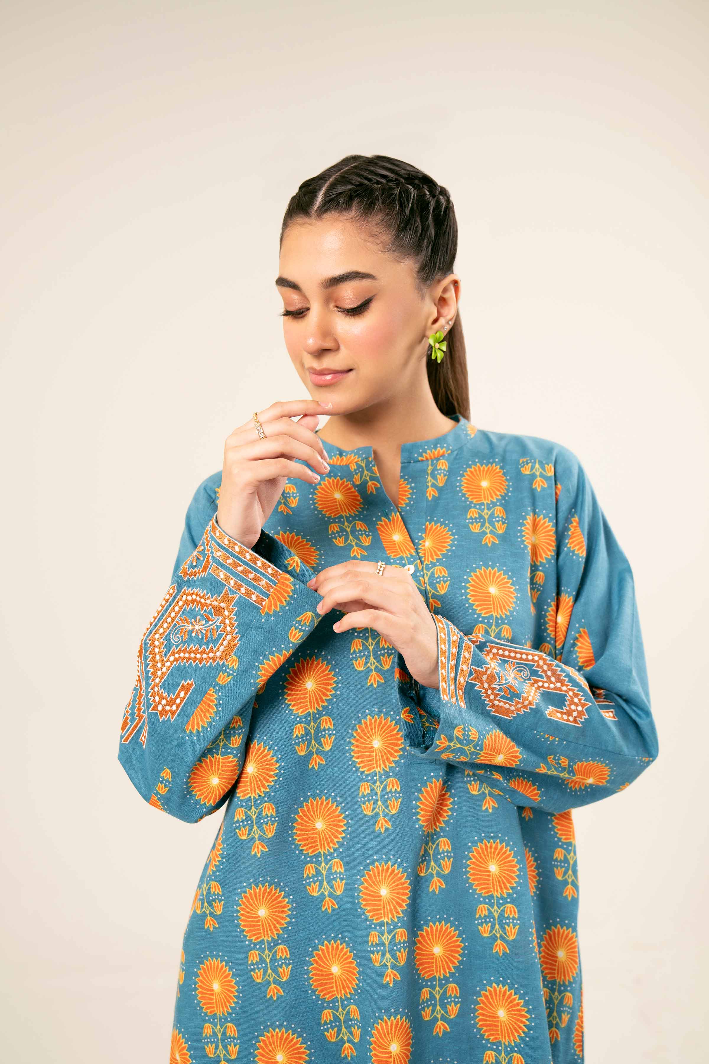 Printed Embroidered Shirt - PW24-217 - Image 8