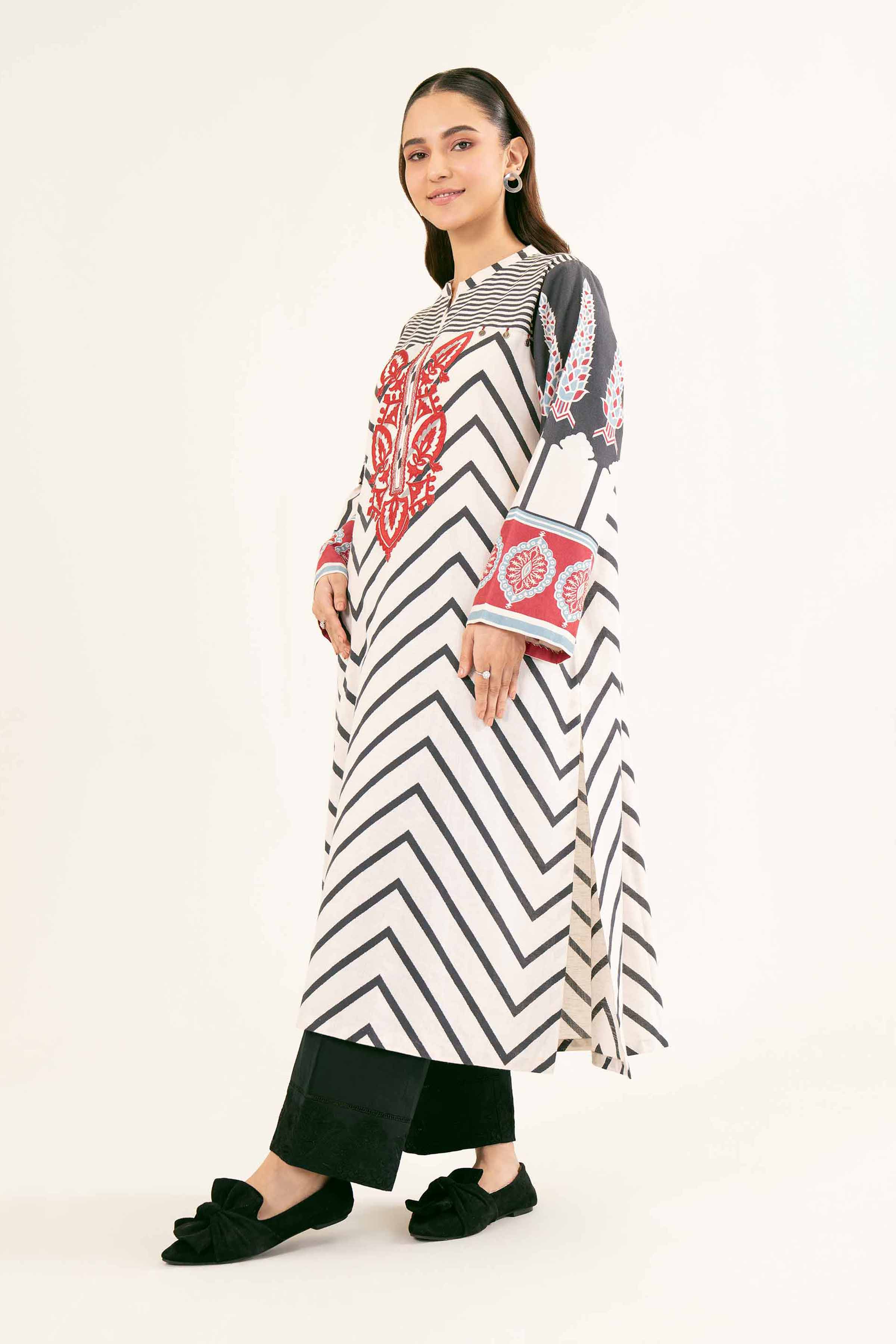 Printed Embroidered Shirt - PW24-223 - Image 2