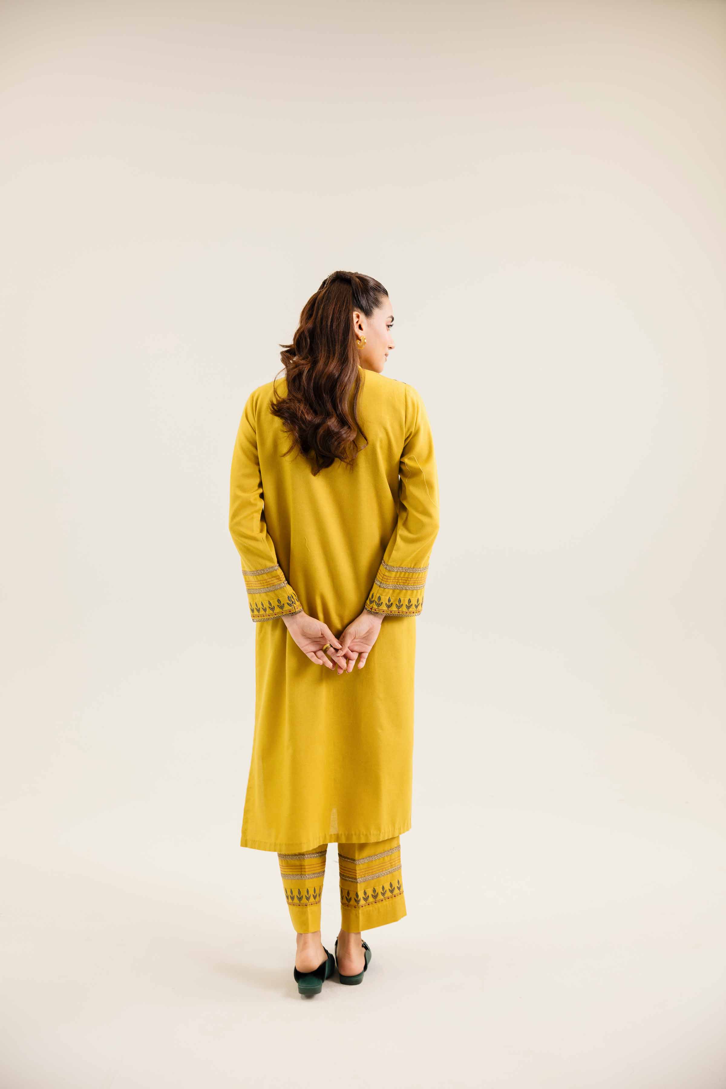 2 Piece - Embroidered Suit - PW24-239 - Image 3