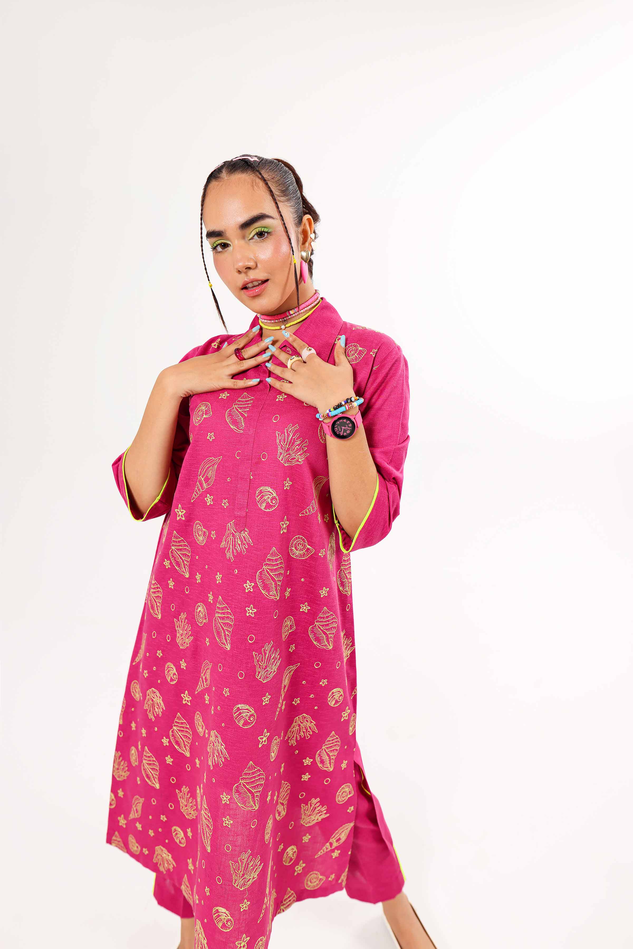 2 Piece - Embroidered Suit - PW24-24 - Image 3