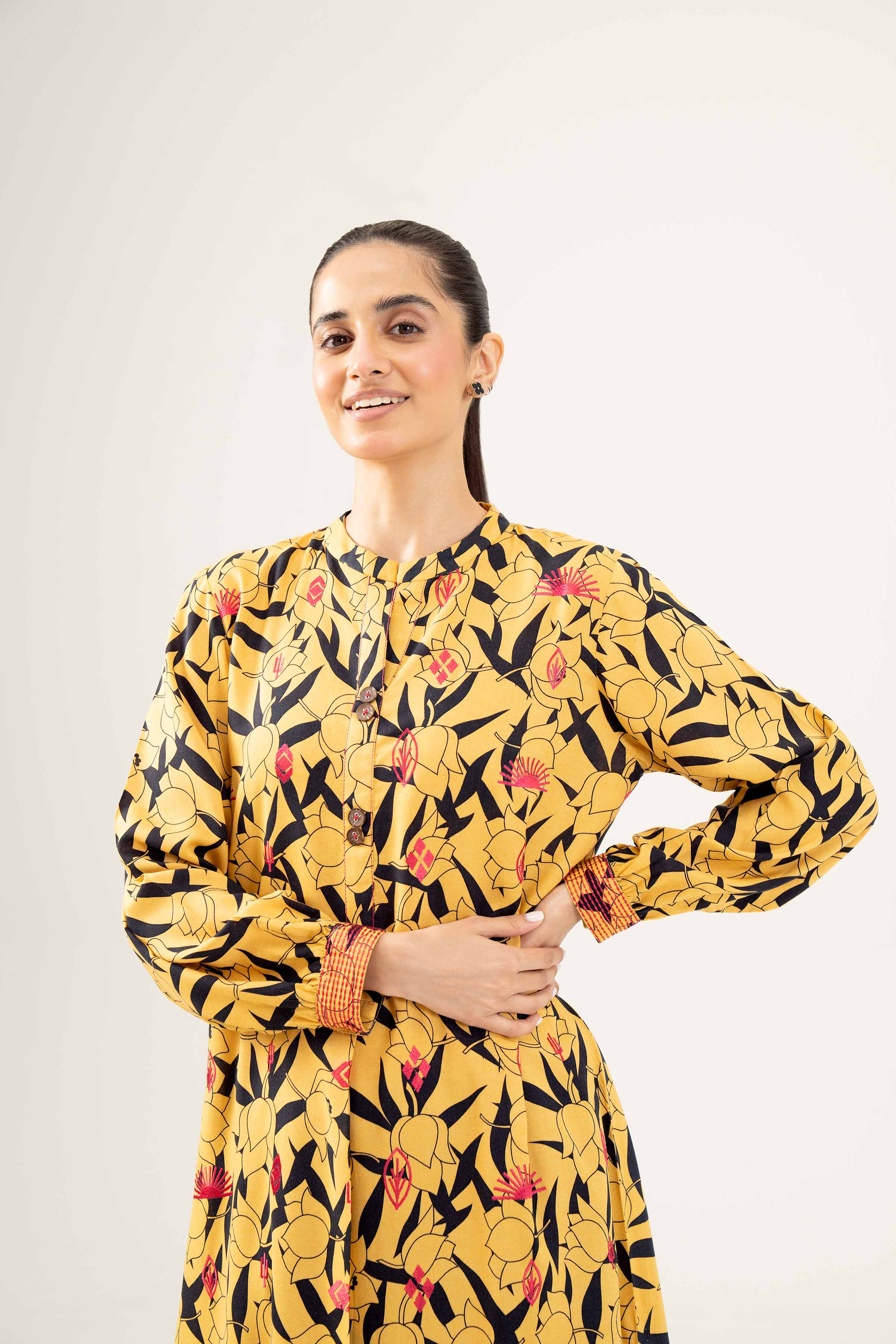 Printed Embroidered Shirt - PW24-244 - Image 6