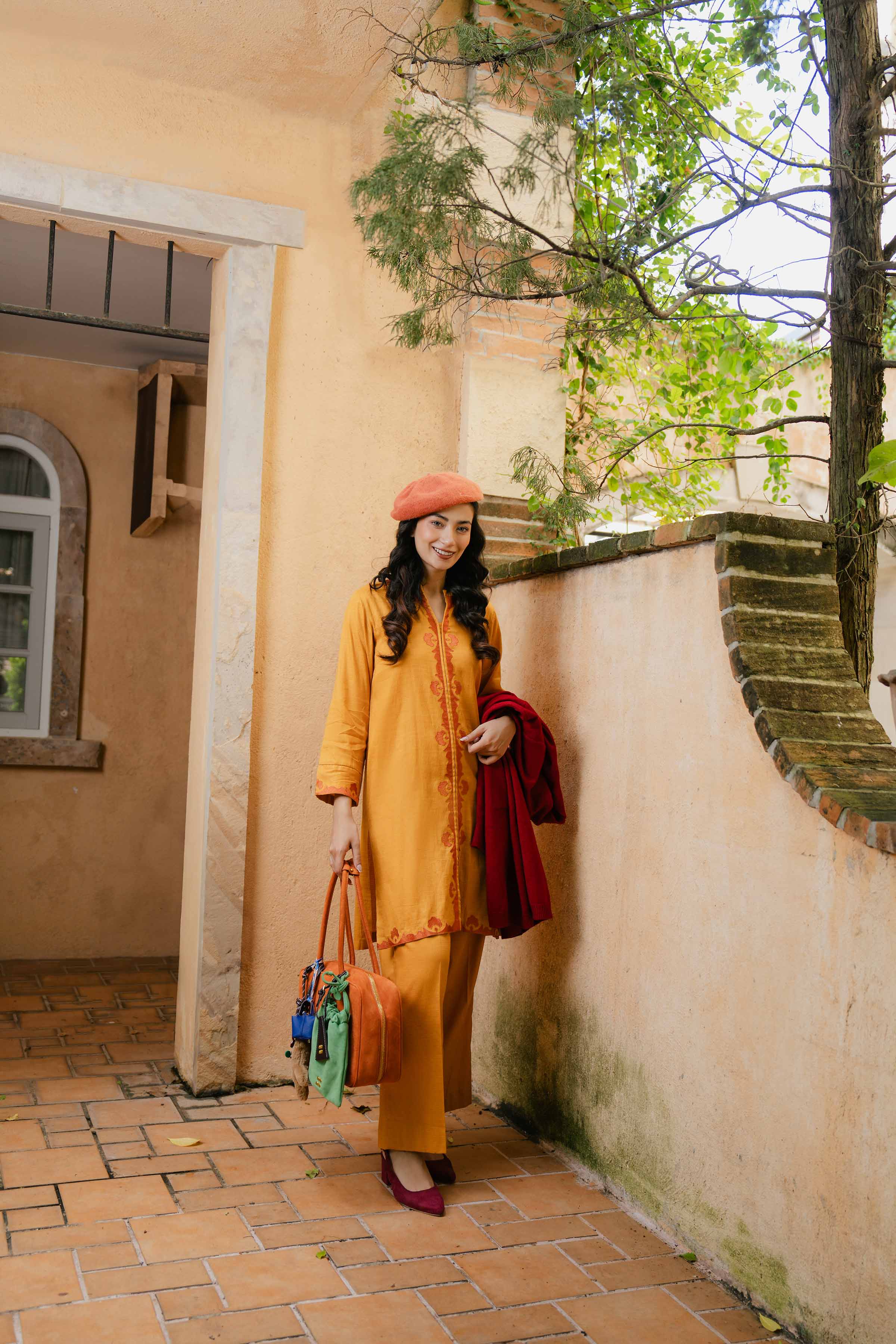 2 Piece - Embroidered Suit - PW24-255 - Image 3