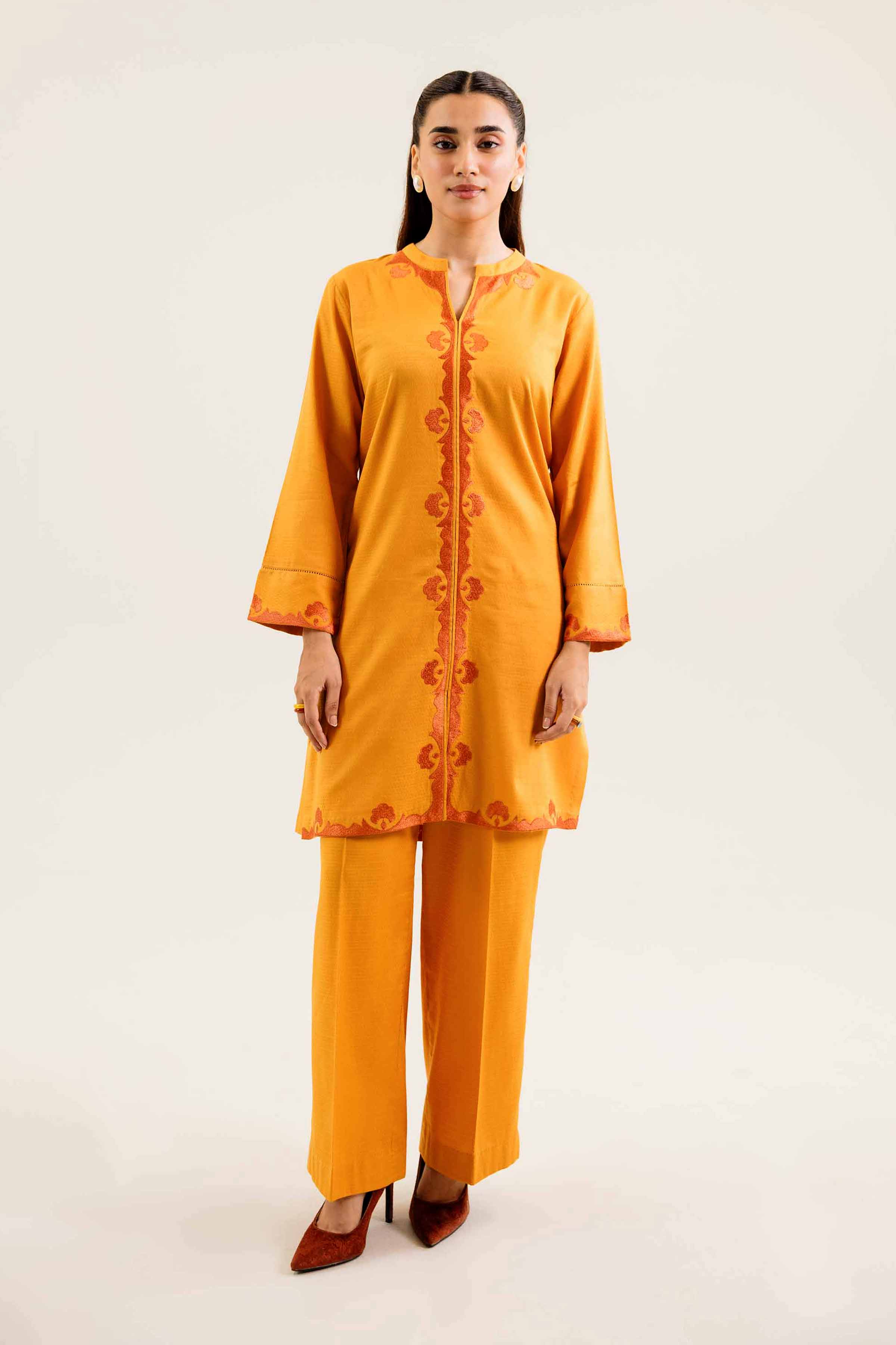 2 Piece - Embroidered Suit - PW24-255 - Image 4