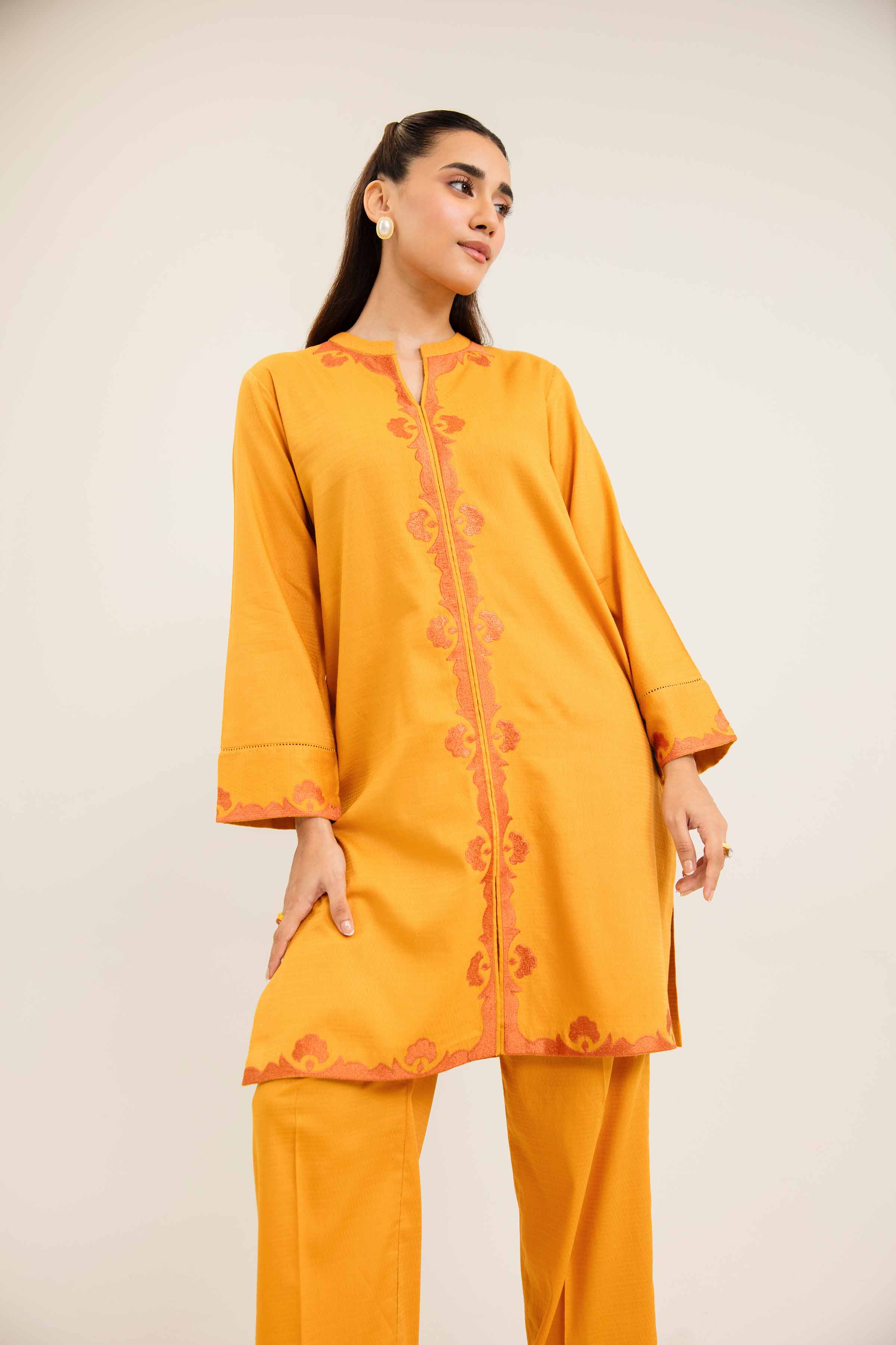 2 Piece - Embroidered Suit - PW24-255 - Image 8