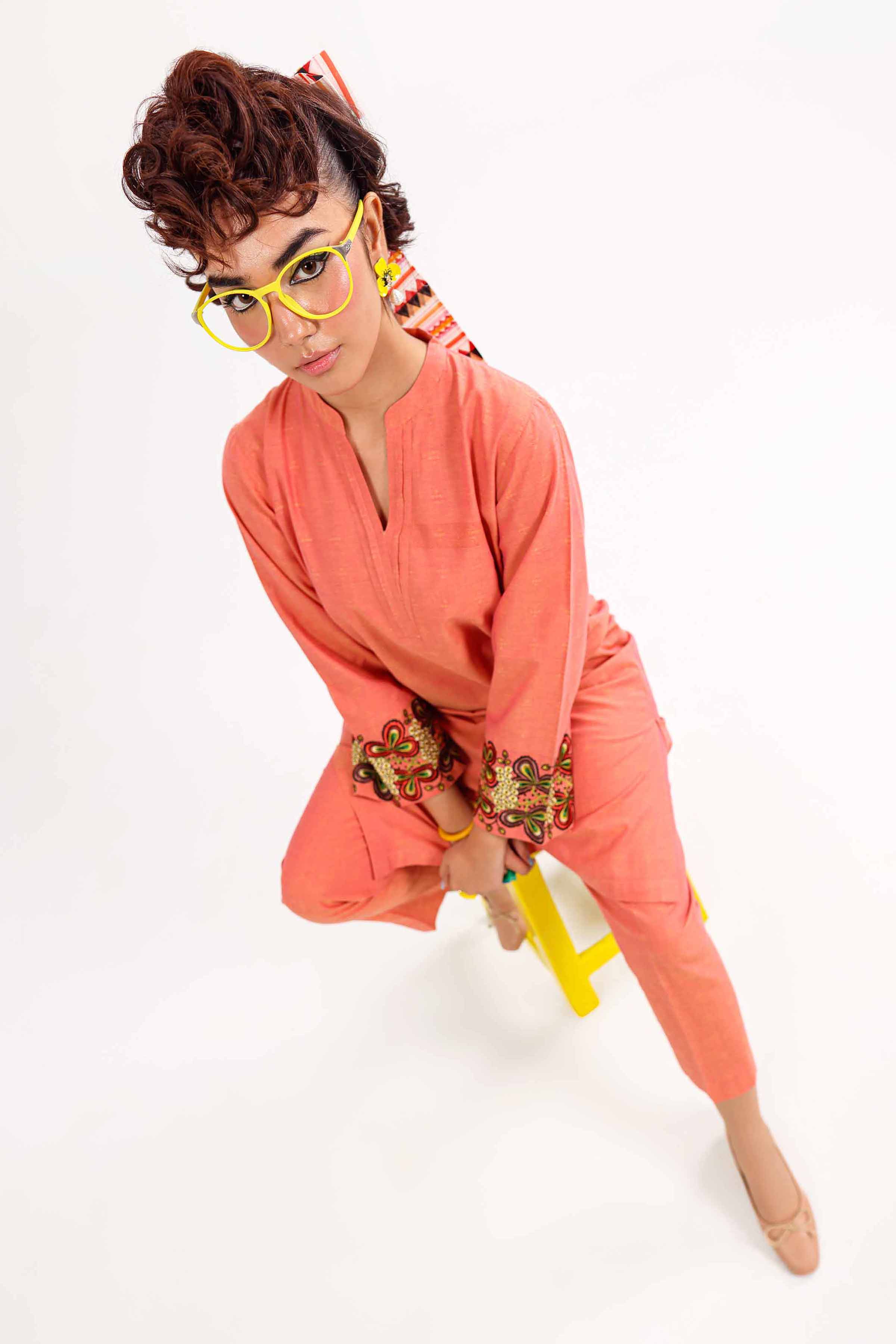 2 Piece - Embroidered Suit - PW24-30 - Image 10