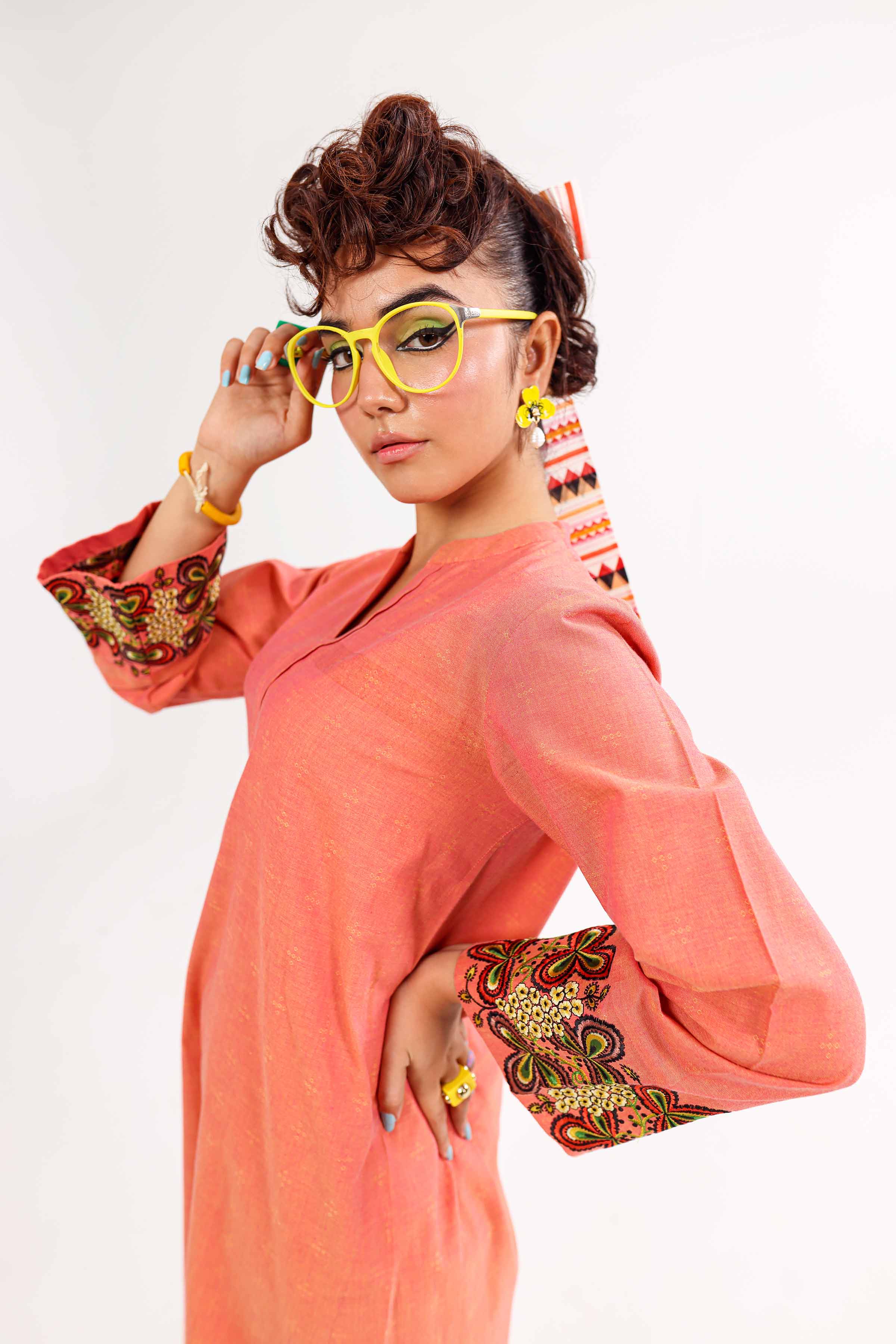 2 Piece - Embroidered Suit - PW24-30 - Image 12