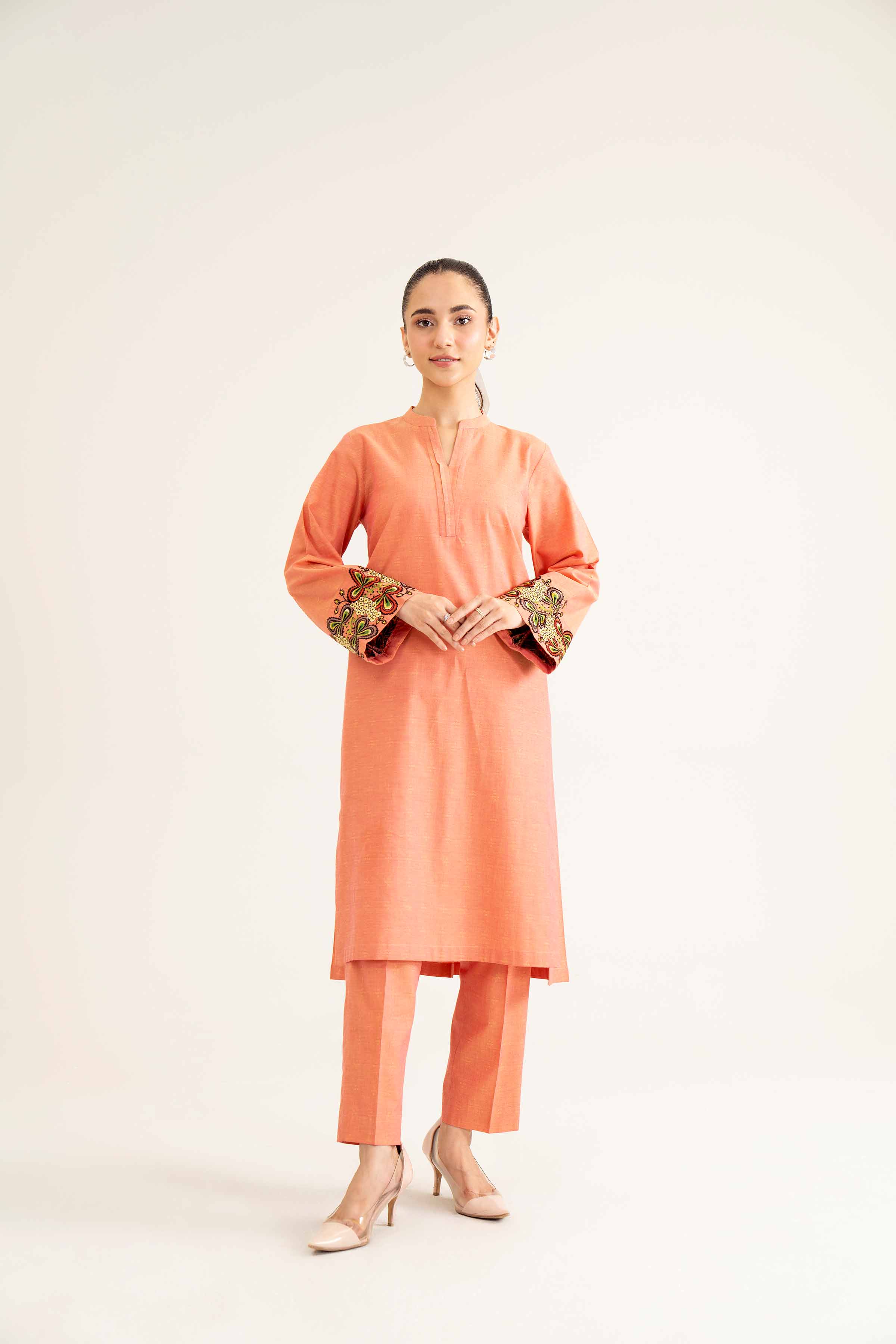 2 Piece - Embroidered Suit - PW24-30 - Image 15