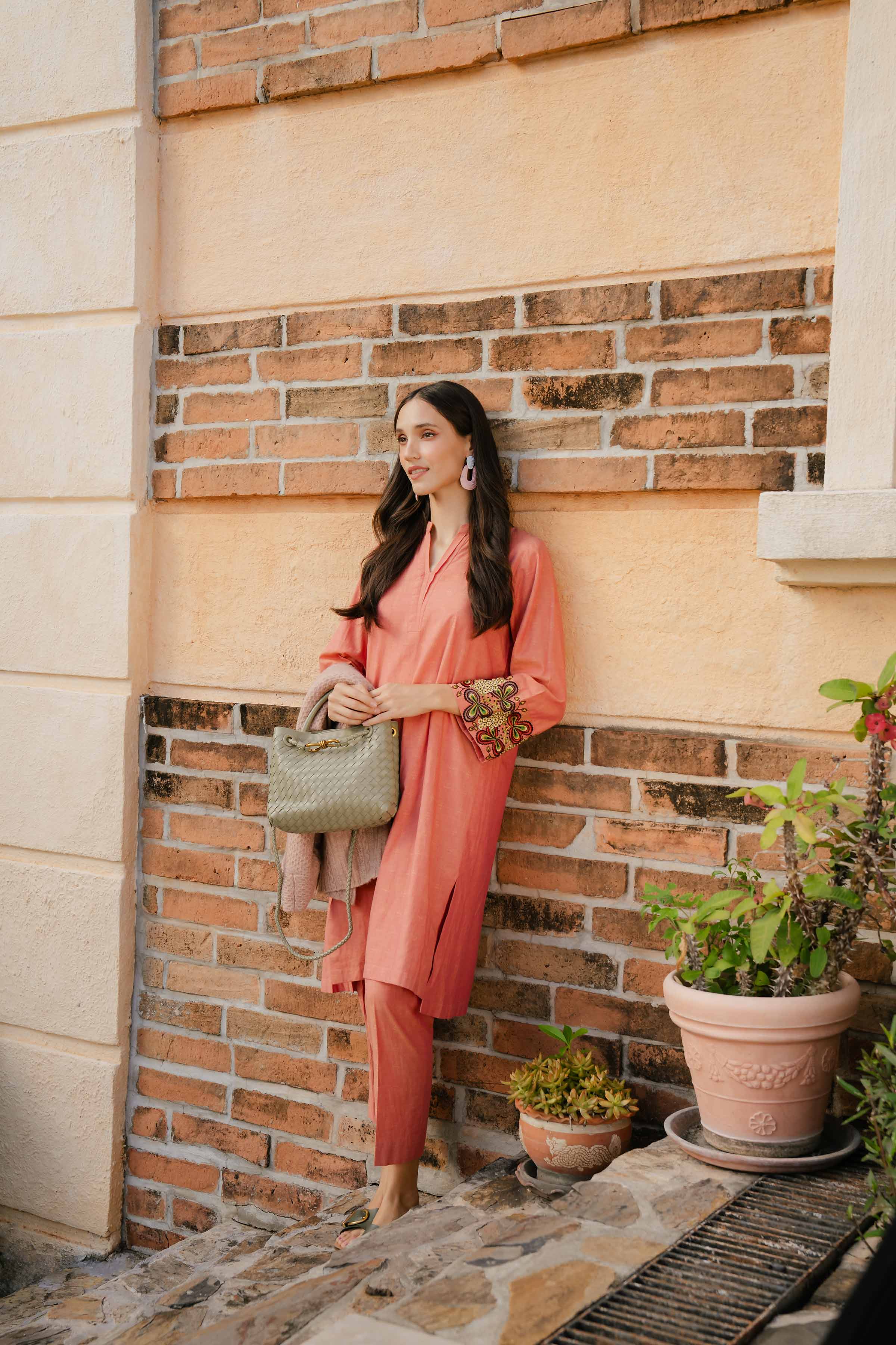 2 Piece - Embroidered Suit - PW24-30 - Image 5