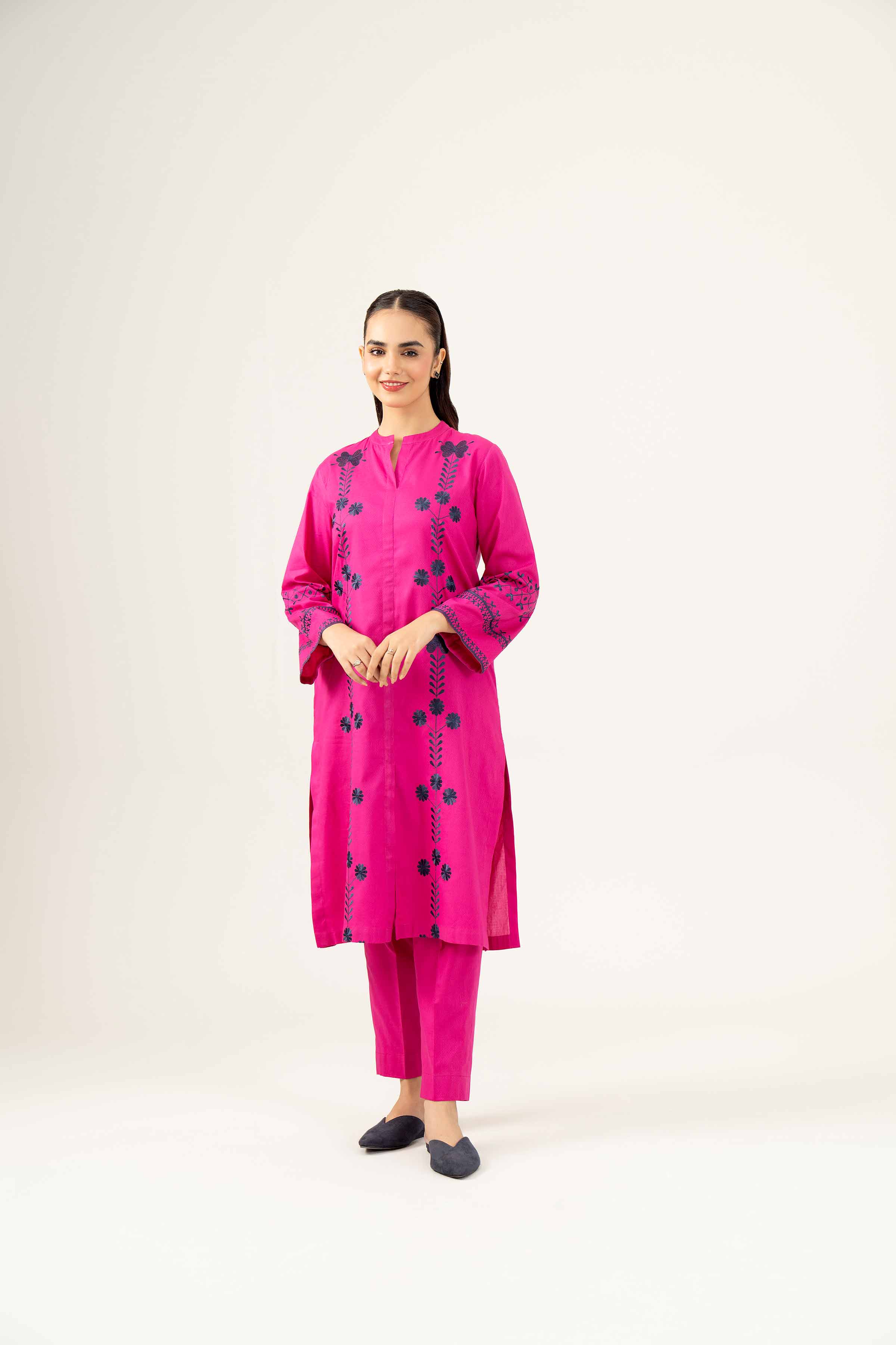 2 Piece - Embroidered Suit - PW24-301 - Image 4