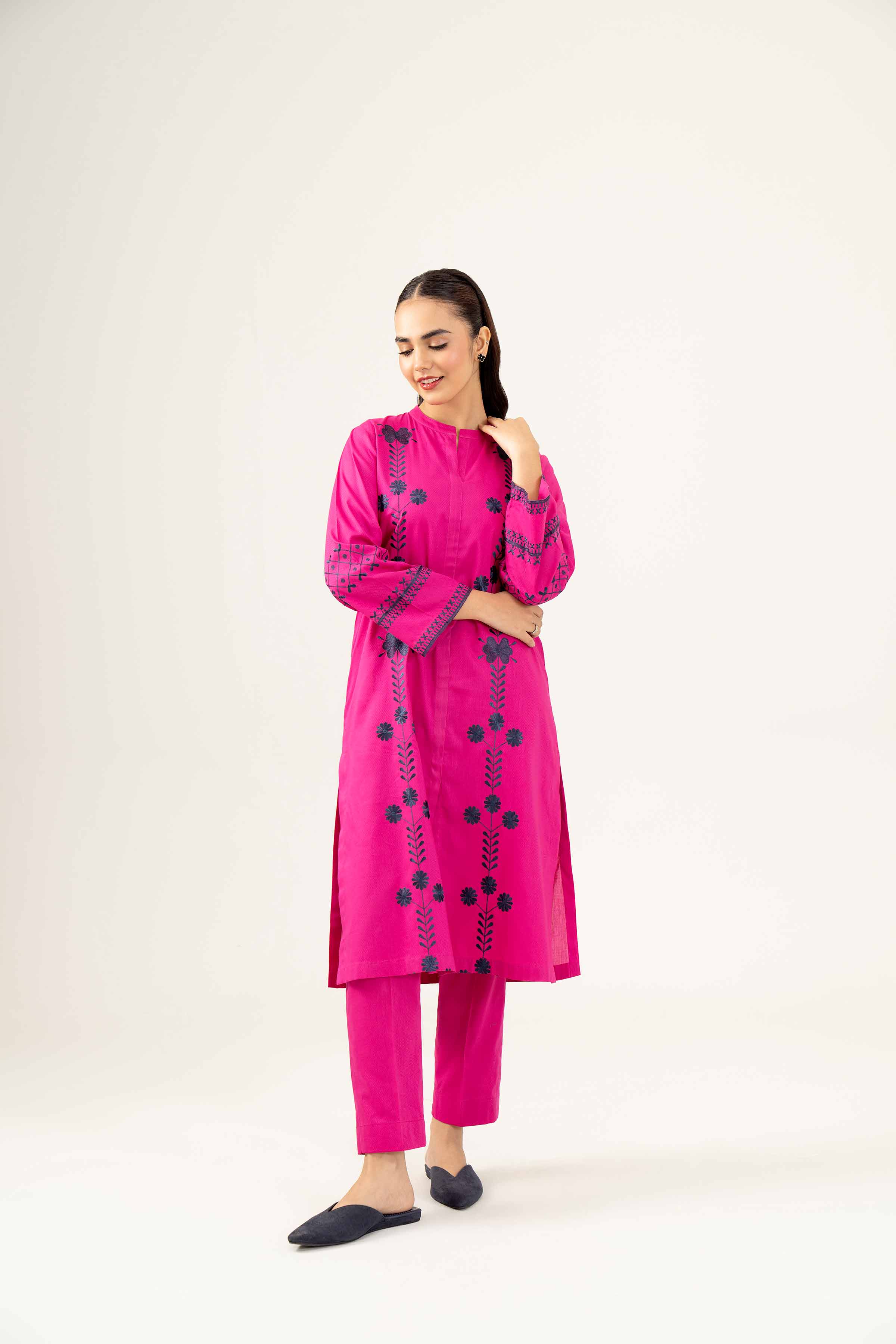 2 Piece - Embroidered Suit - PW24-301 - Image 6
