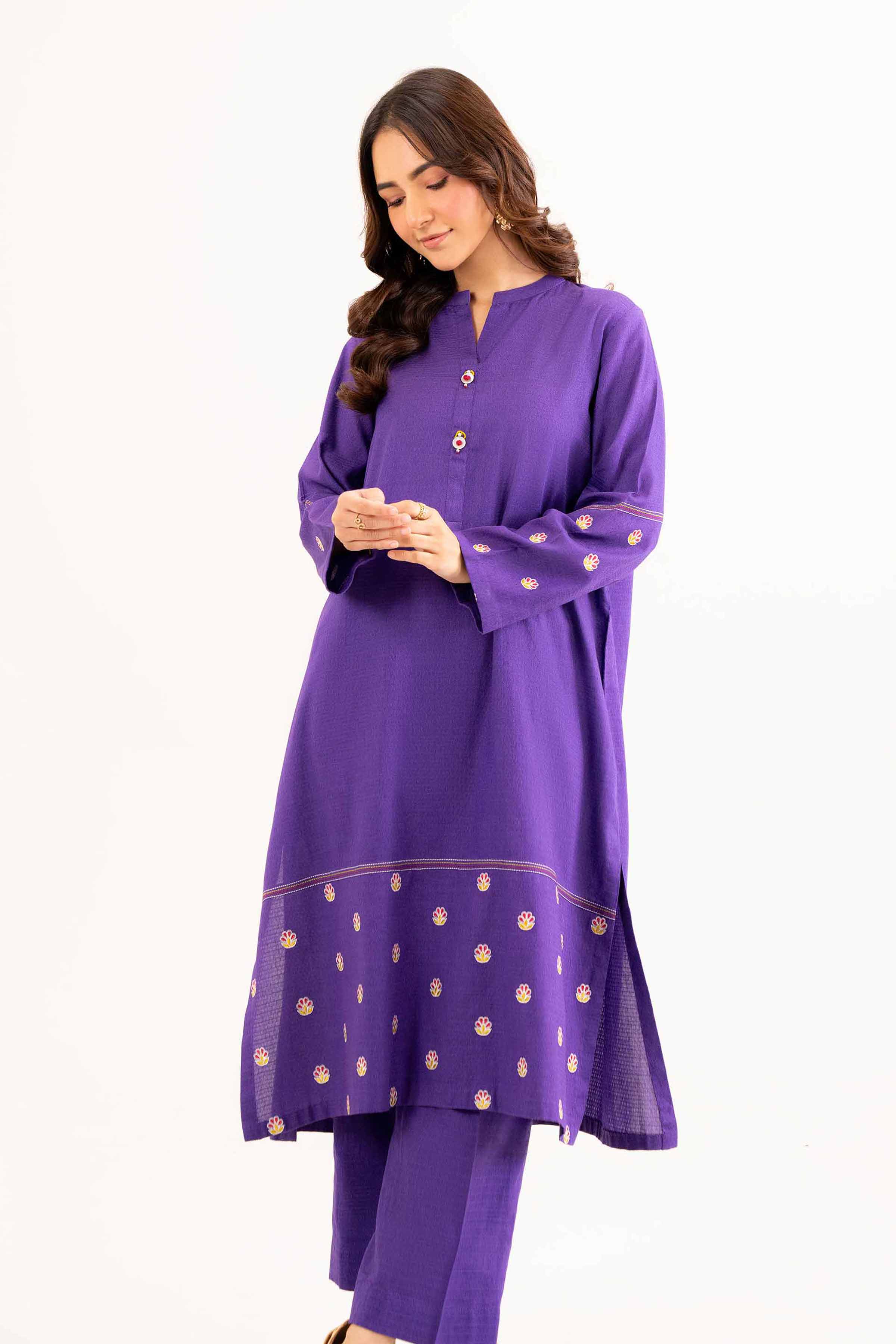 2 Piece - Embroidered Suit - PW24-320 - Image 2