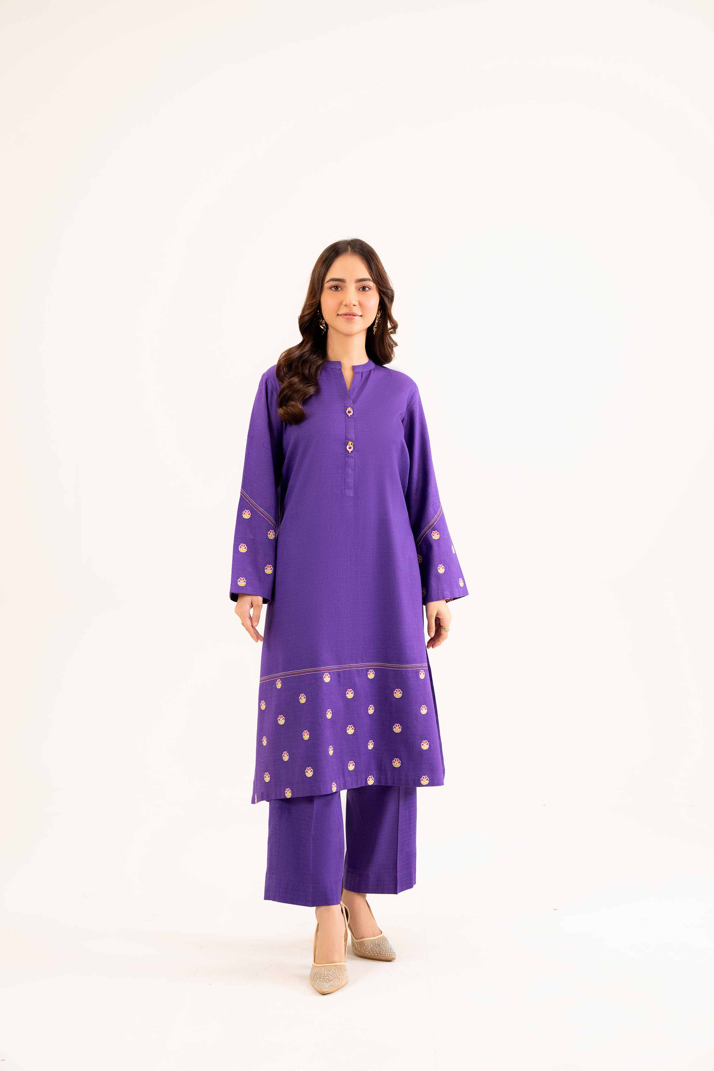 2 Piece - Embroidered Suit - PW24-320 - Image 4
