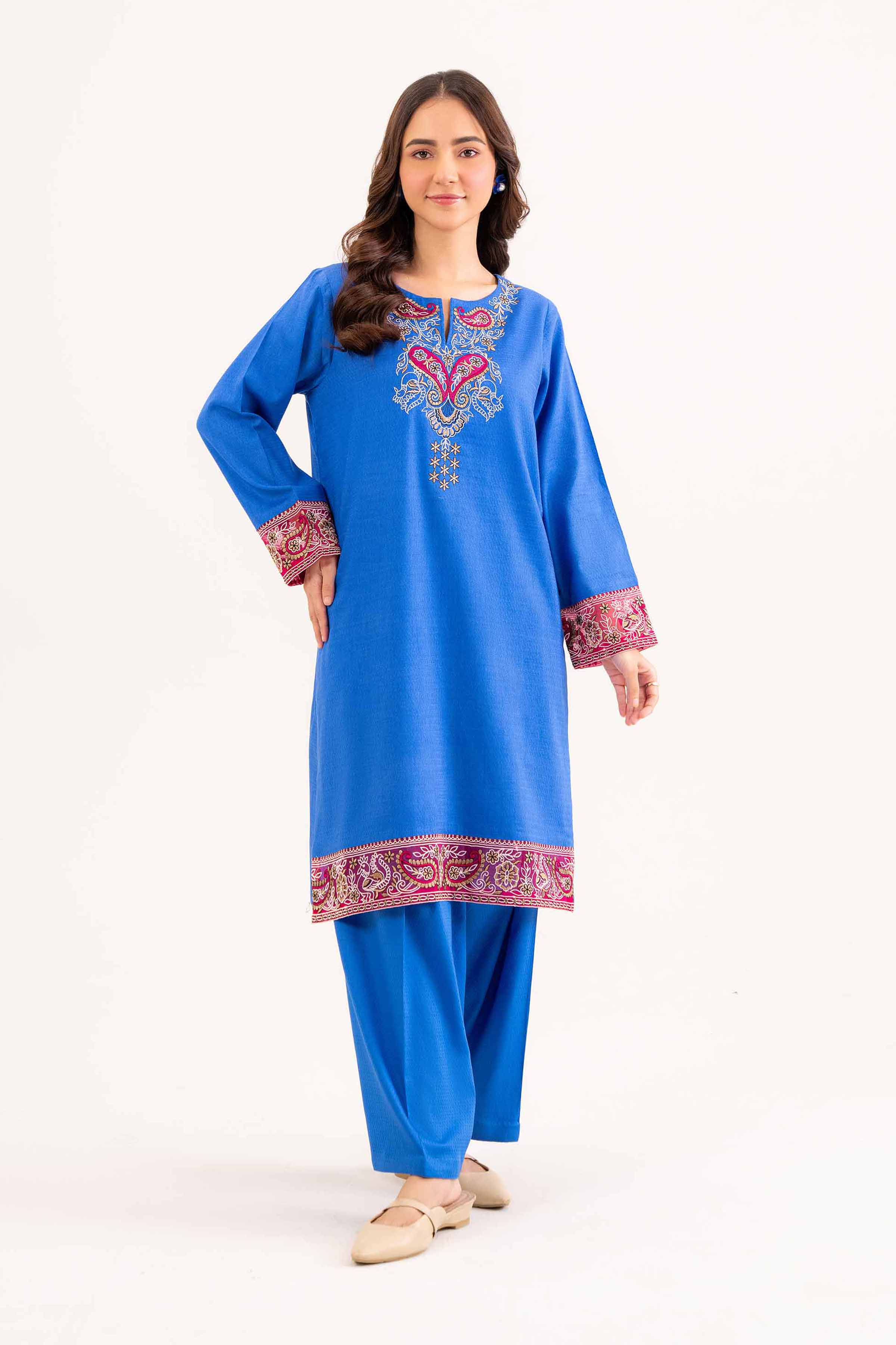 2 Piece - Embroidered Suit - PW24-337 - Image 2