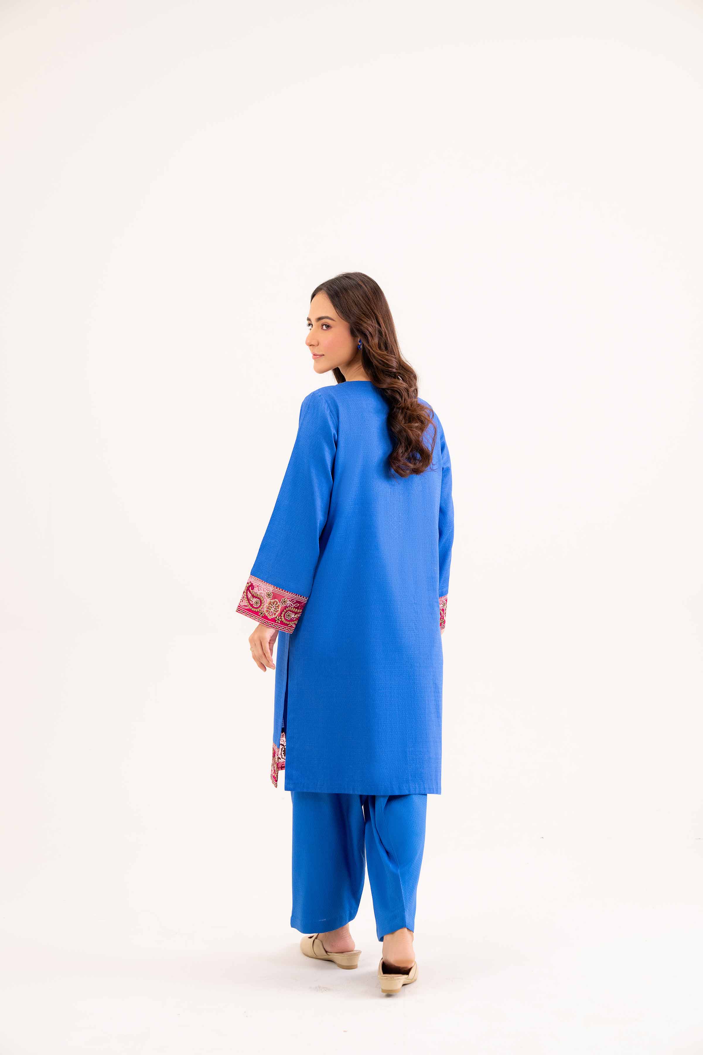 2 Piece - Embroidered Suit - PW24-337 - Image 3