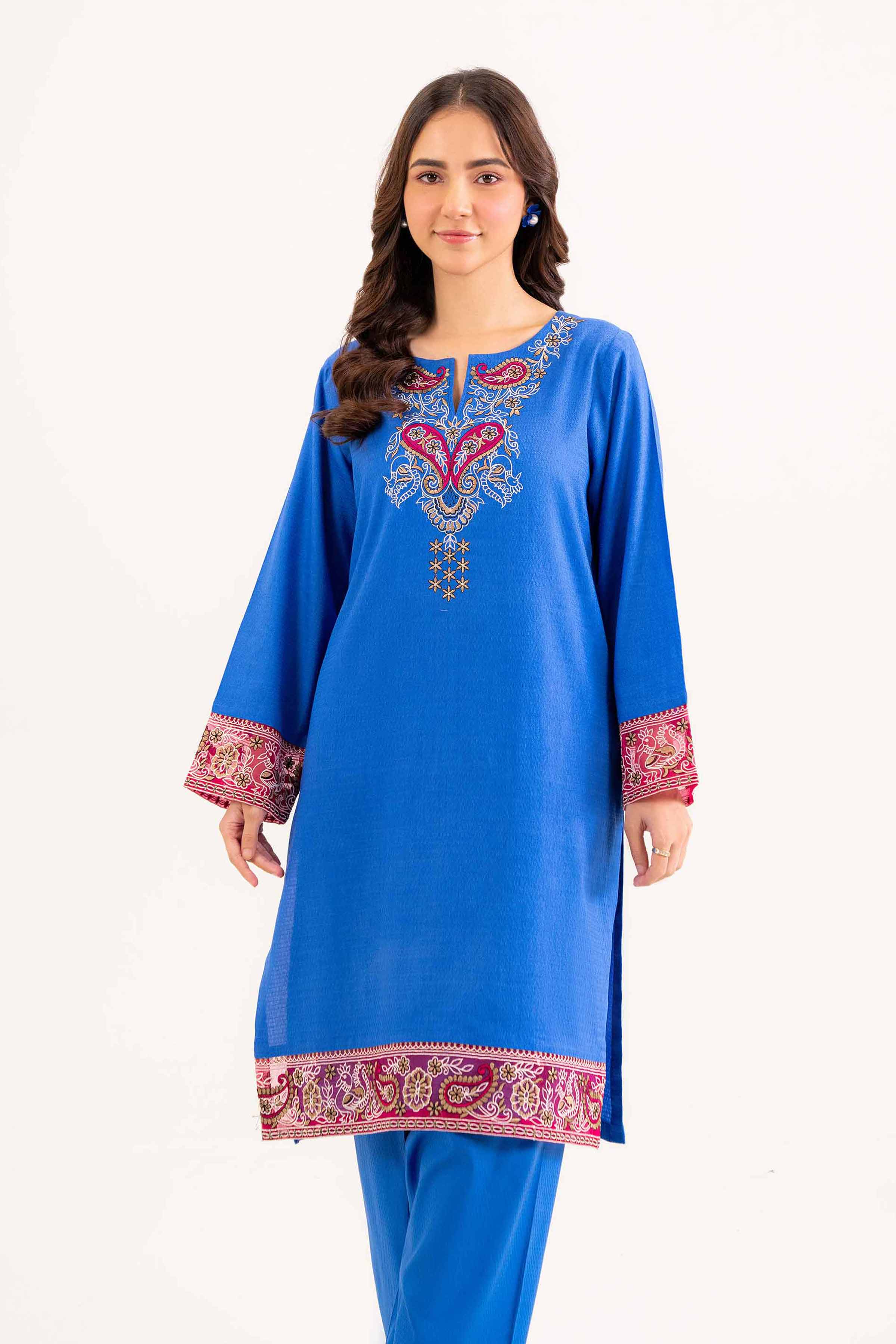 2 Piece - Embroidered Suit - PW24-337 - Image 4