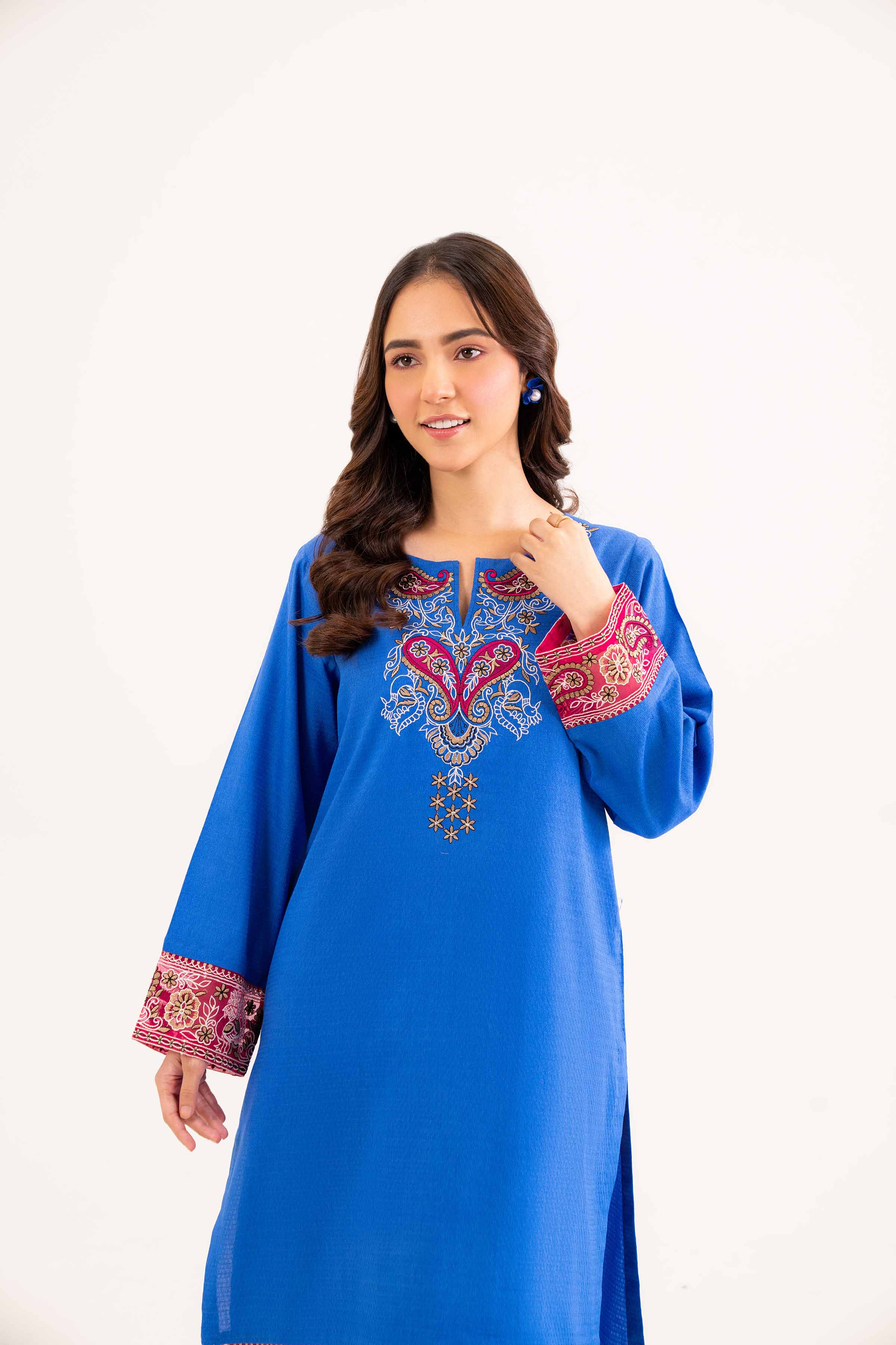2 Piece - Embroidered Suit - PW24-337 - Image 5