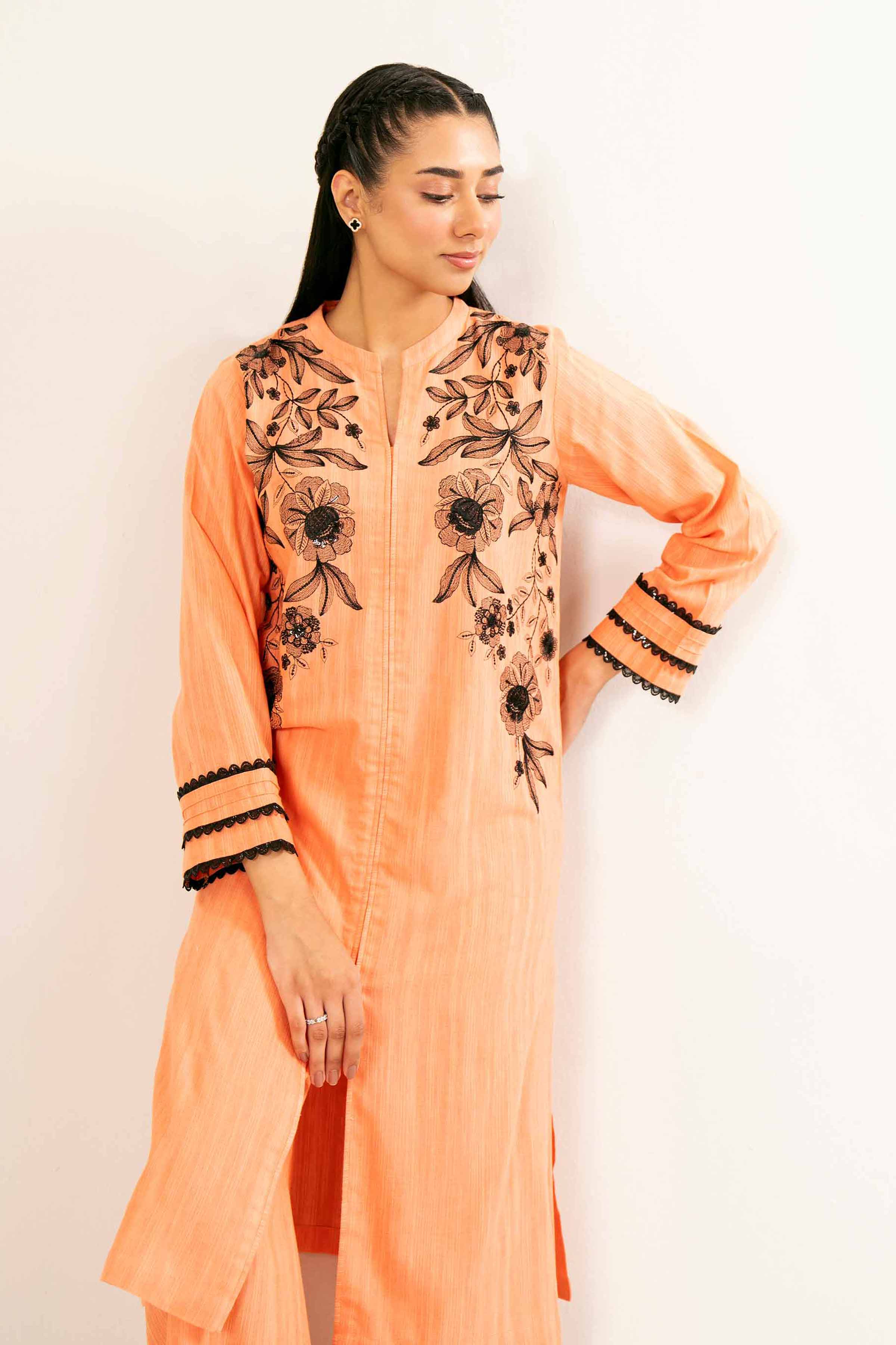 2 Piece - Embroidered Suit - PW24-361 - Image 2