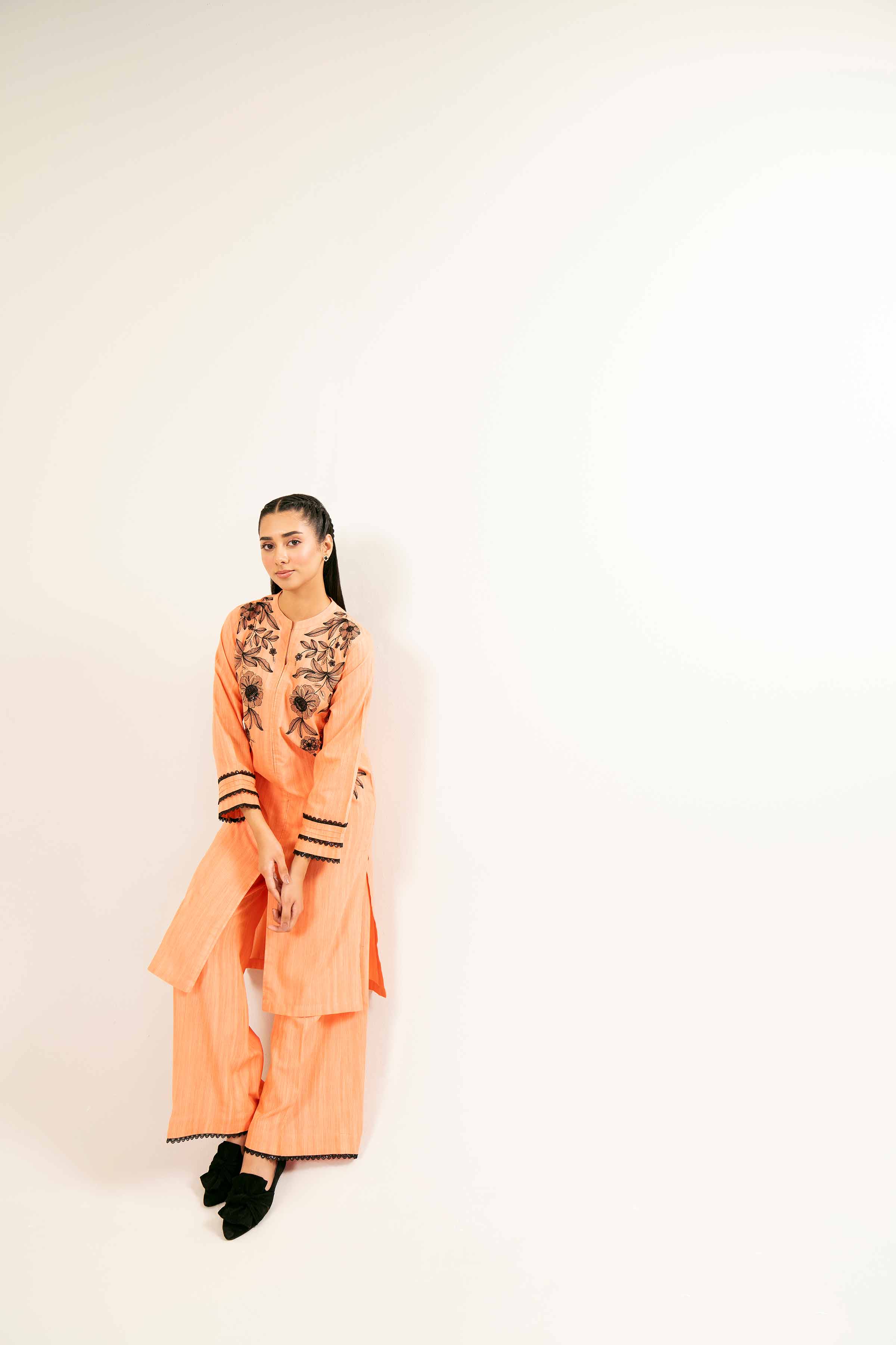 2 Piece - Embroidered Suit - PW24-361 - Image 8