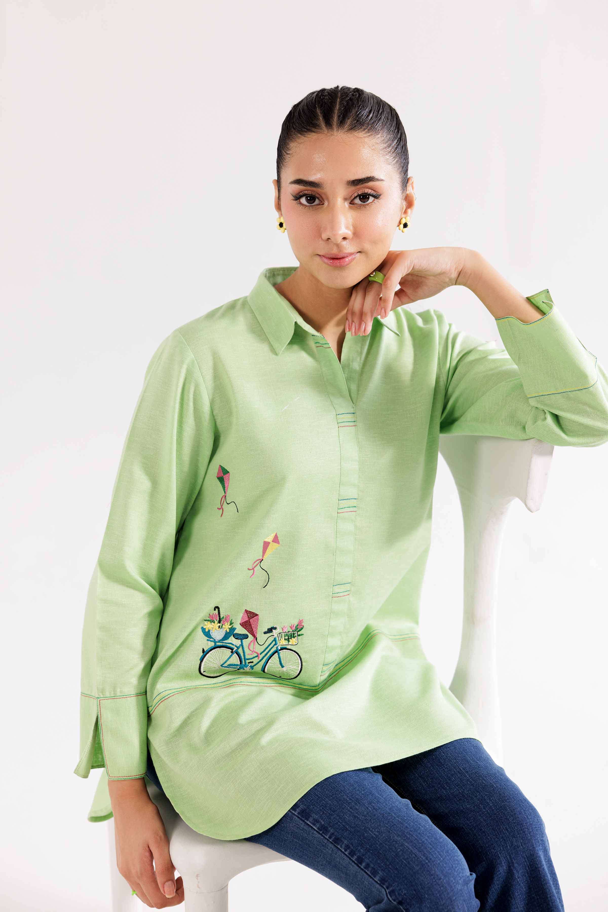 Embroidered Tunic - PW24-368 - Image 5