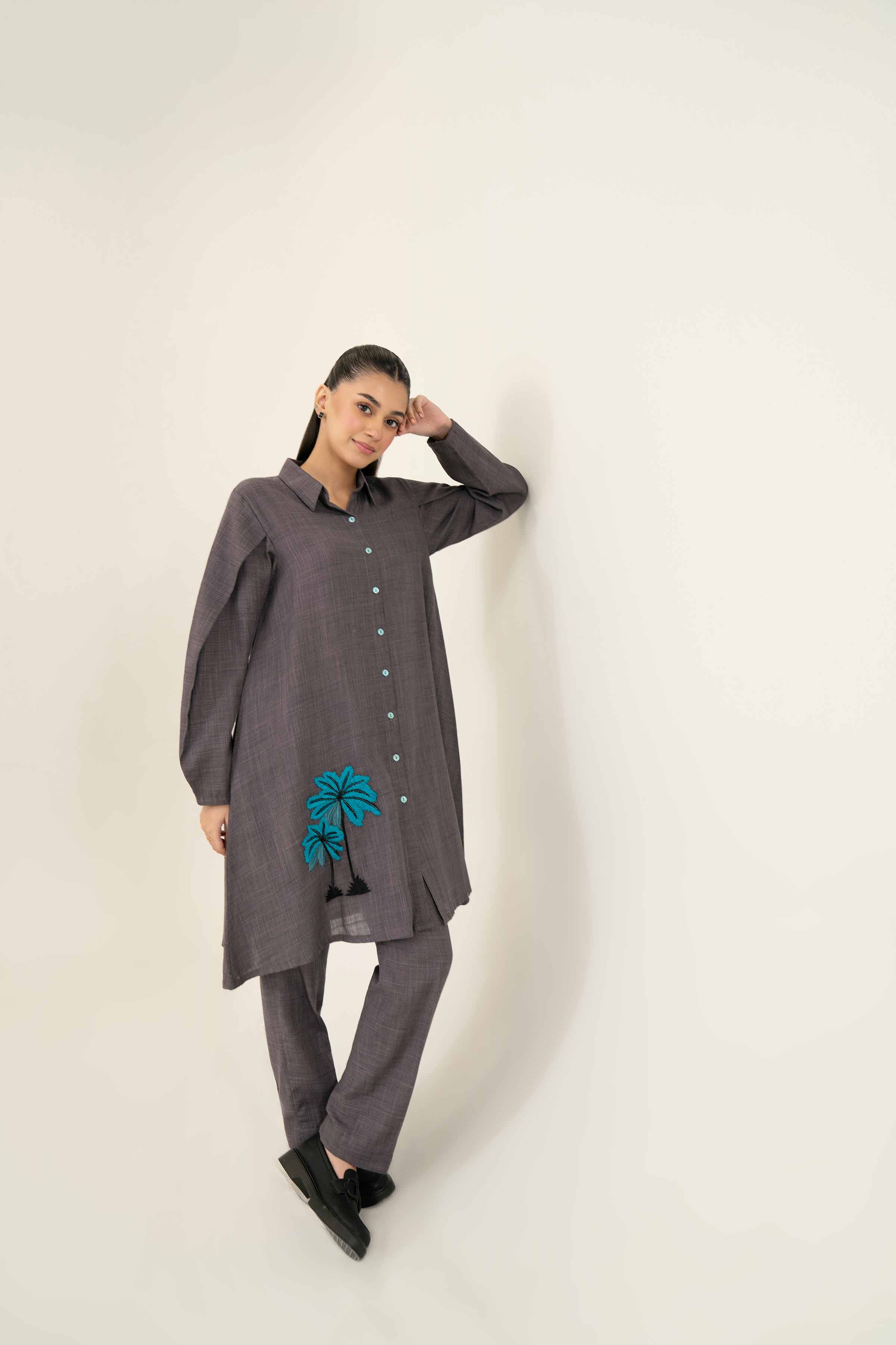2 Piece - Embroidered Suit - PW24-40 - Image 7